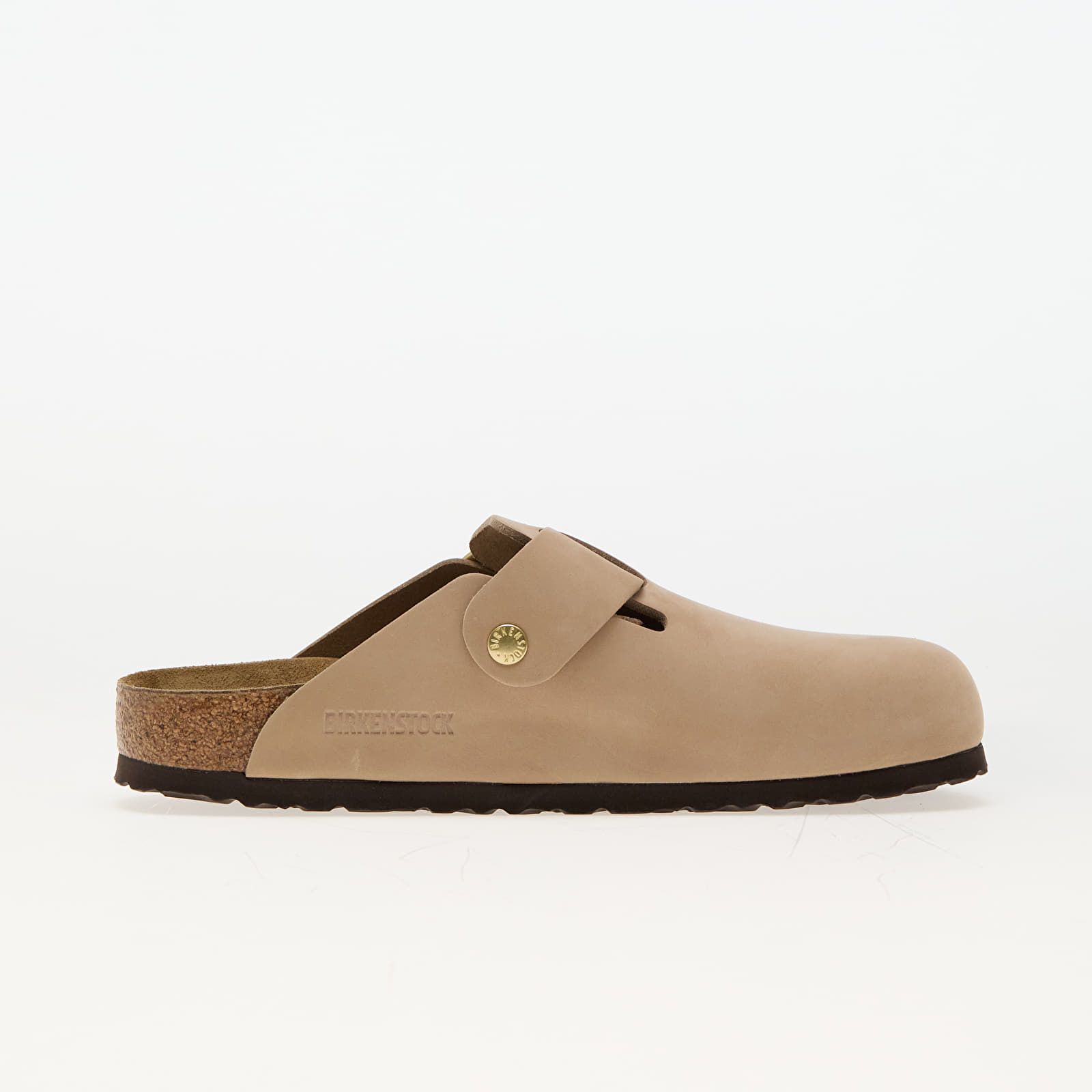 Жіноче взуття Bieknstock Boston Big Buckle Leather Nubuck Sandcastle
