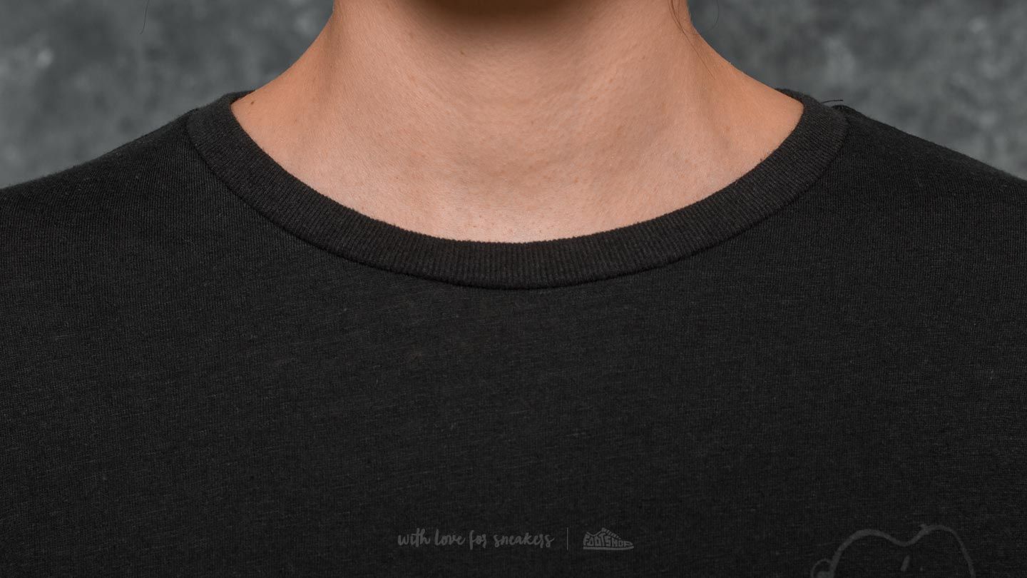 T-shirts Vans x Peanuts Tonal Boyfriend Tee Black