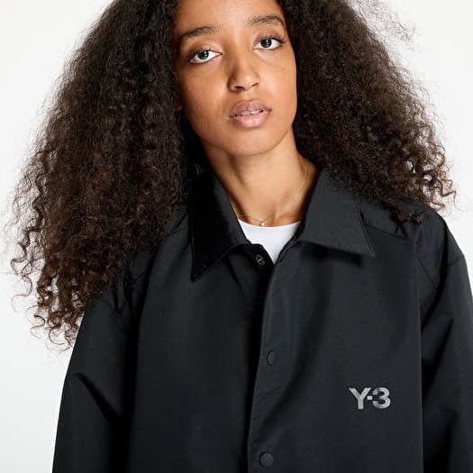 Overshirt Y 3 Nylon Coach Jacket UNISEX Black Footshop