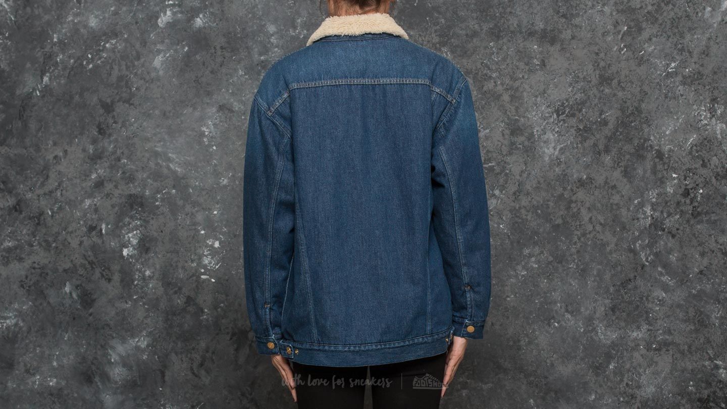 Jakne  Carhartt WIP W Trucker Jacket Blue Dark Prime Stone