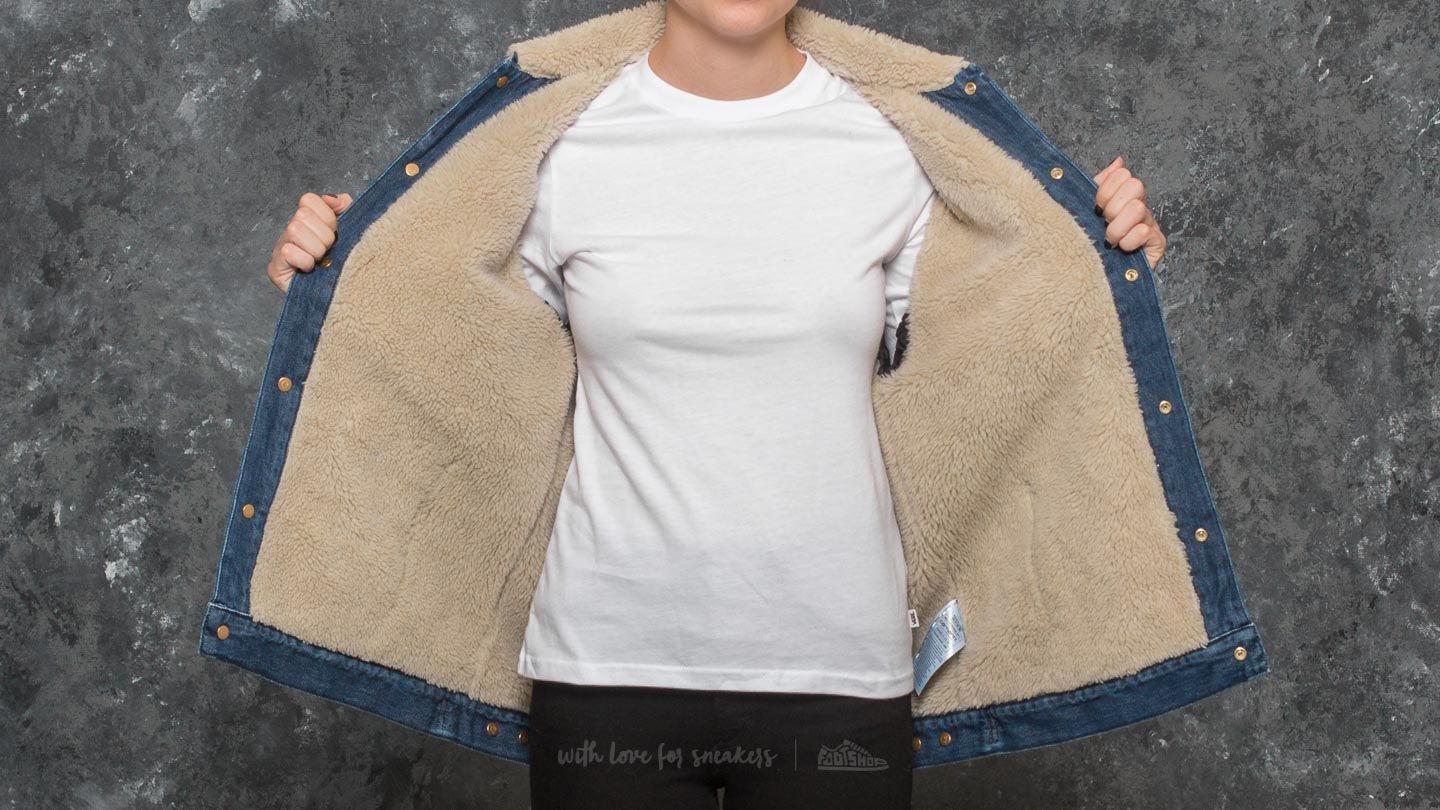 Jakne  Carhartt WIP W Trucker Jacket Blue Dark Prime Stone