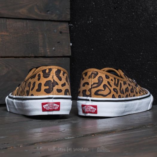 Vans k authentic leopard top