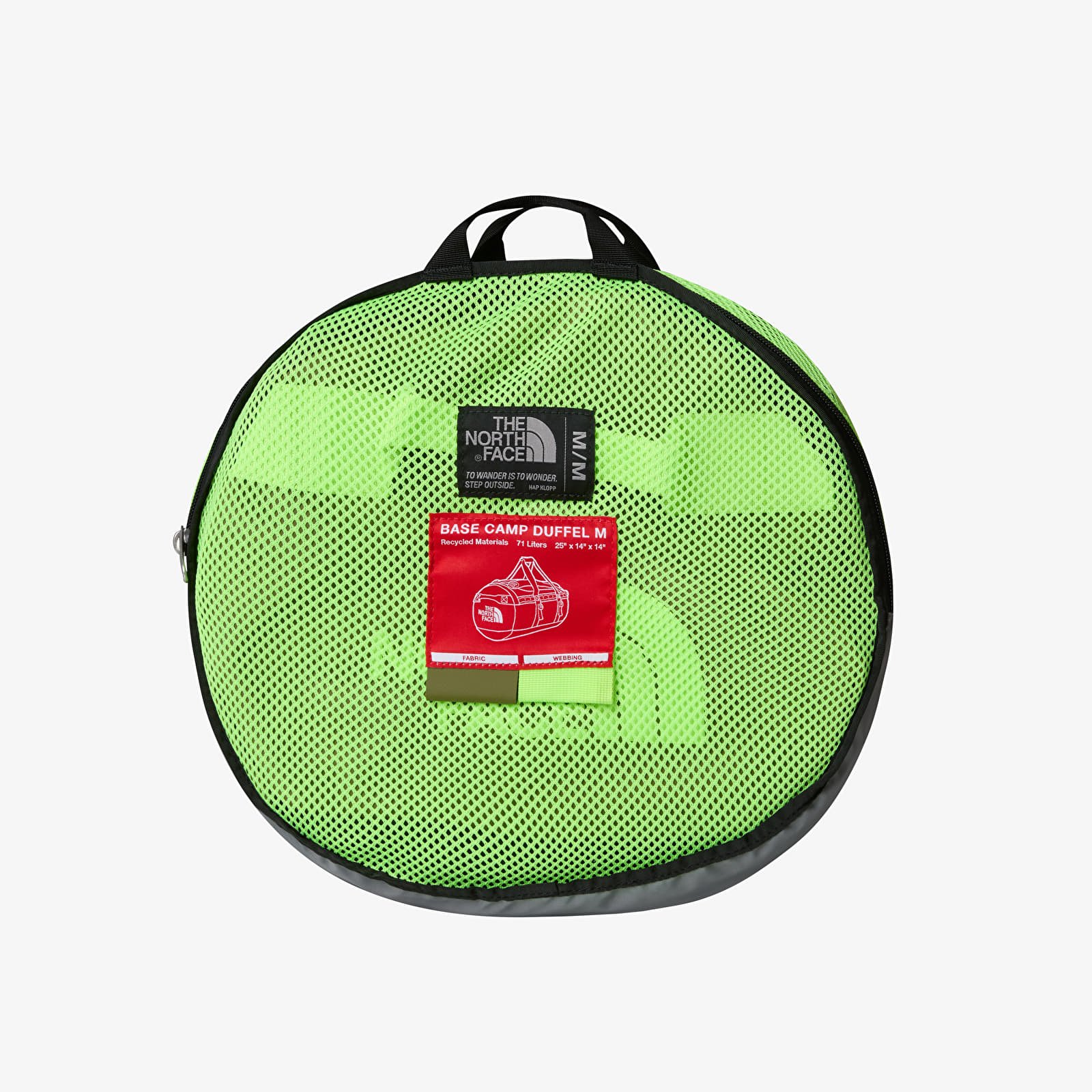 Duffle bag The North Face Base Camp Duffel M Forest Olive Safety Green Footshop