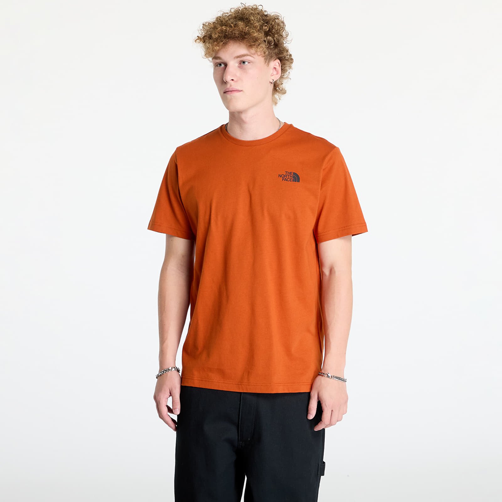 Miesten T-paidat The North Face M S/S Box Nse Celebration Tee Earthen Copper