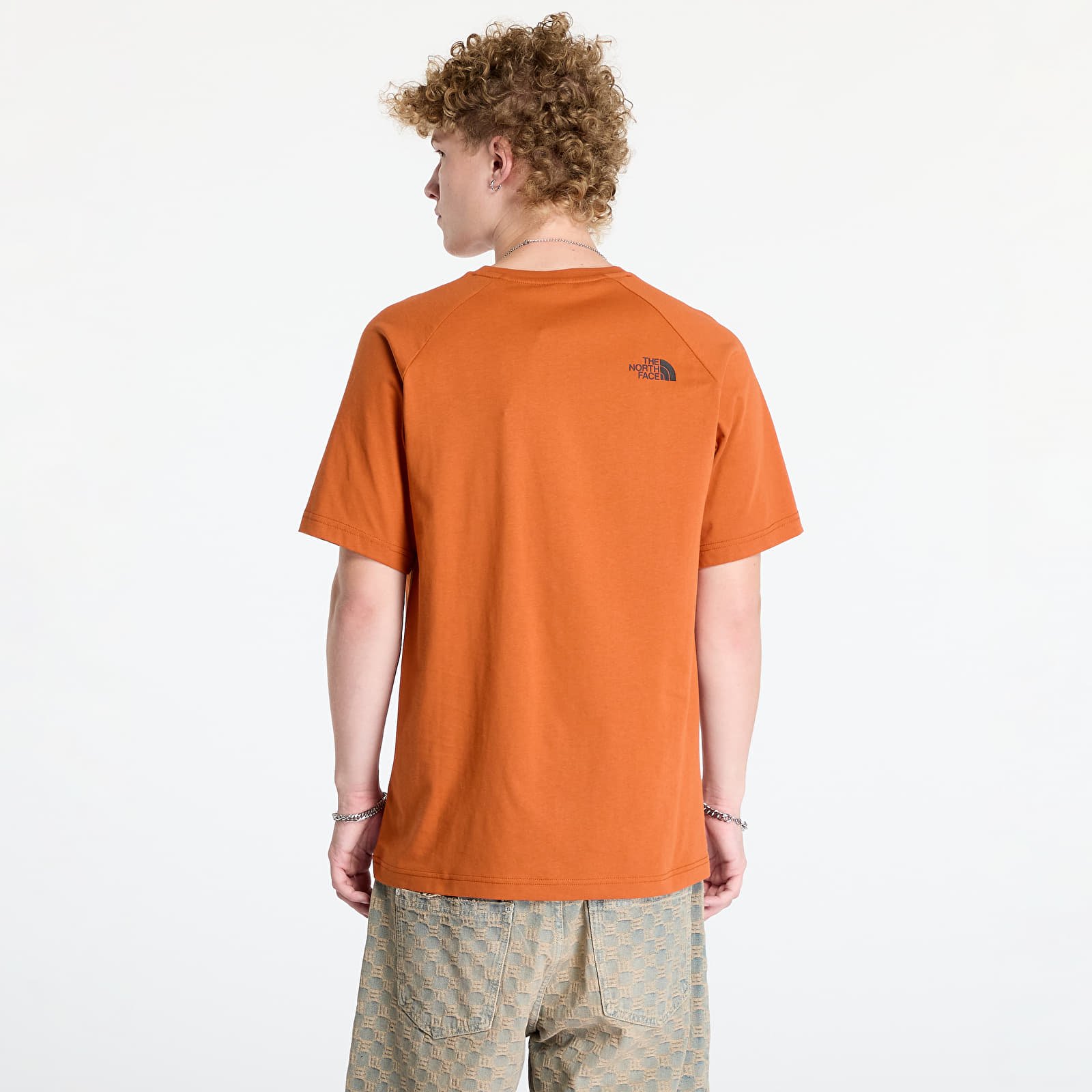 Men's T-shirts The North Face M S/S Raglan Redbox Tee Earthen Copper