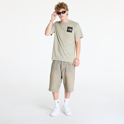Men s T shirts The North Face Short Sleeve Fine Tee Clay Grey Footshop