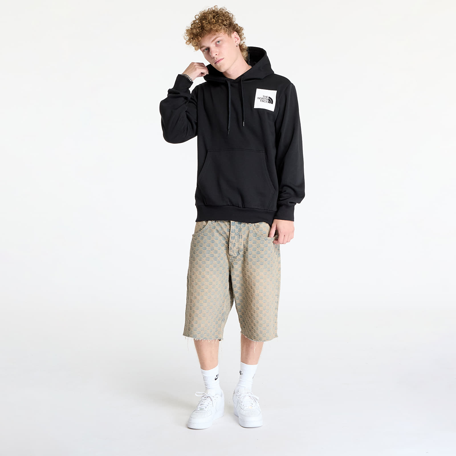 Pánské mikiny The North Face Fine Hoodie Tnf Black