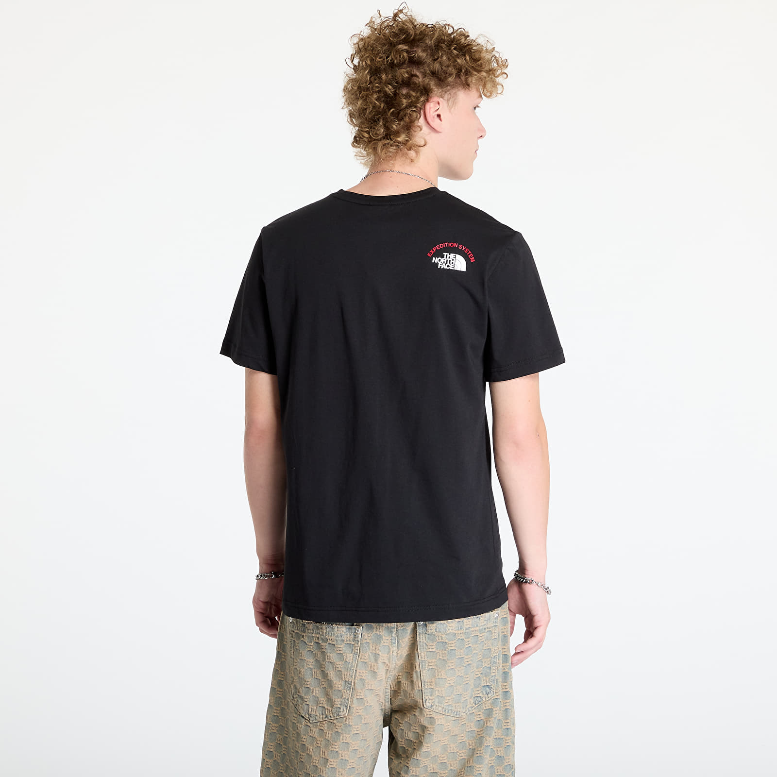【THE NOTRH FACE】 M'S MISSION S/S R/TEE‐BLACK Men's T-shirts The North Face M S/S Tee Expedition System