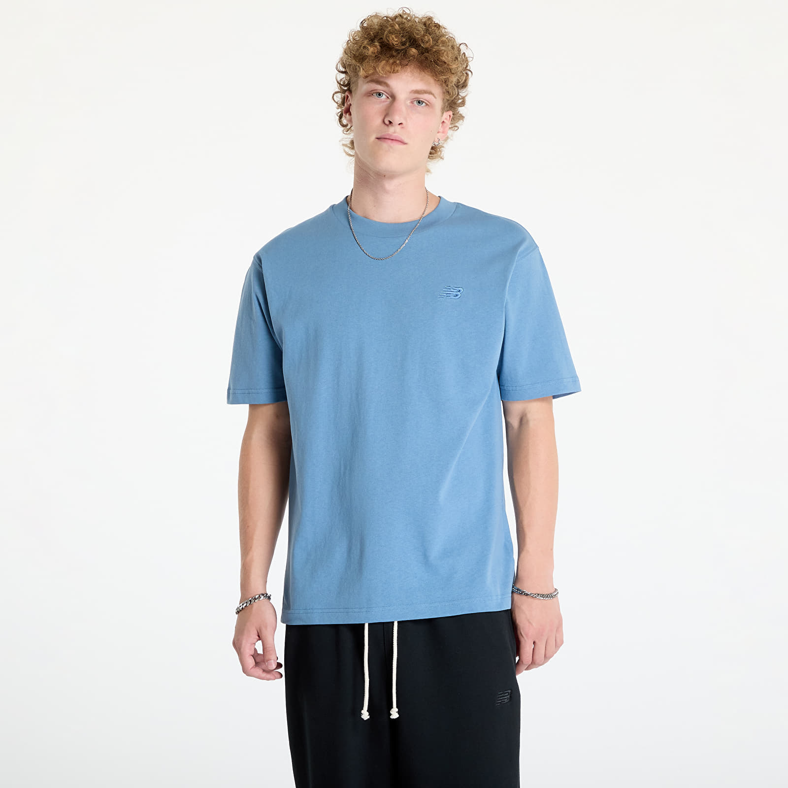 T-Shirts New Balance Athletics Cotton T-Shirt Heron Blue