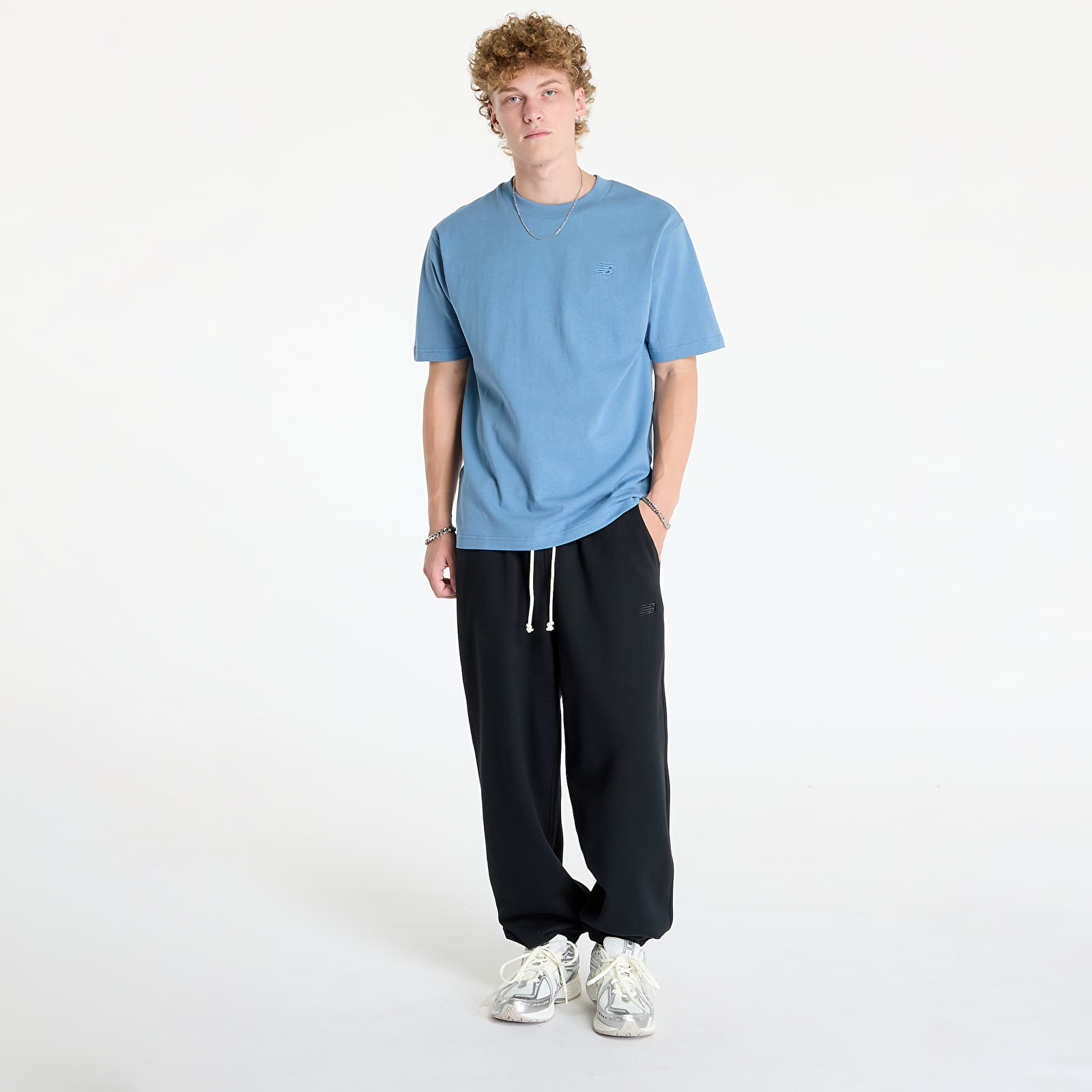 T-Shirts New Balance Athletics Cotton T-Shirt Heron Blue