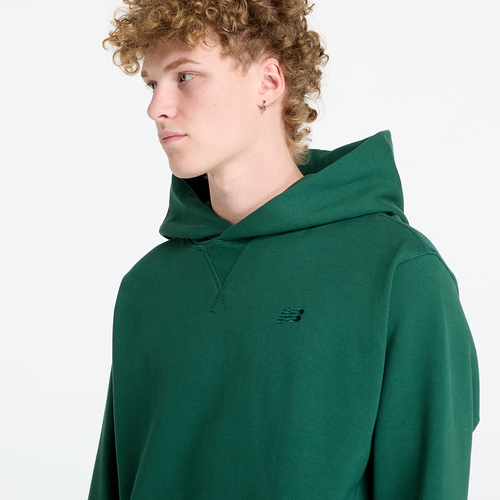 Sweatjacken und Sweatshirts New Balance Athletics French Terry Hoodie Nightwatch Green