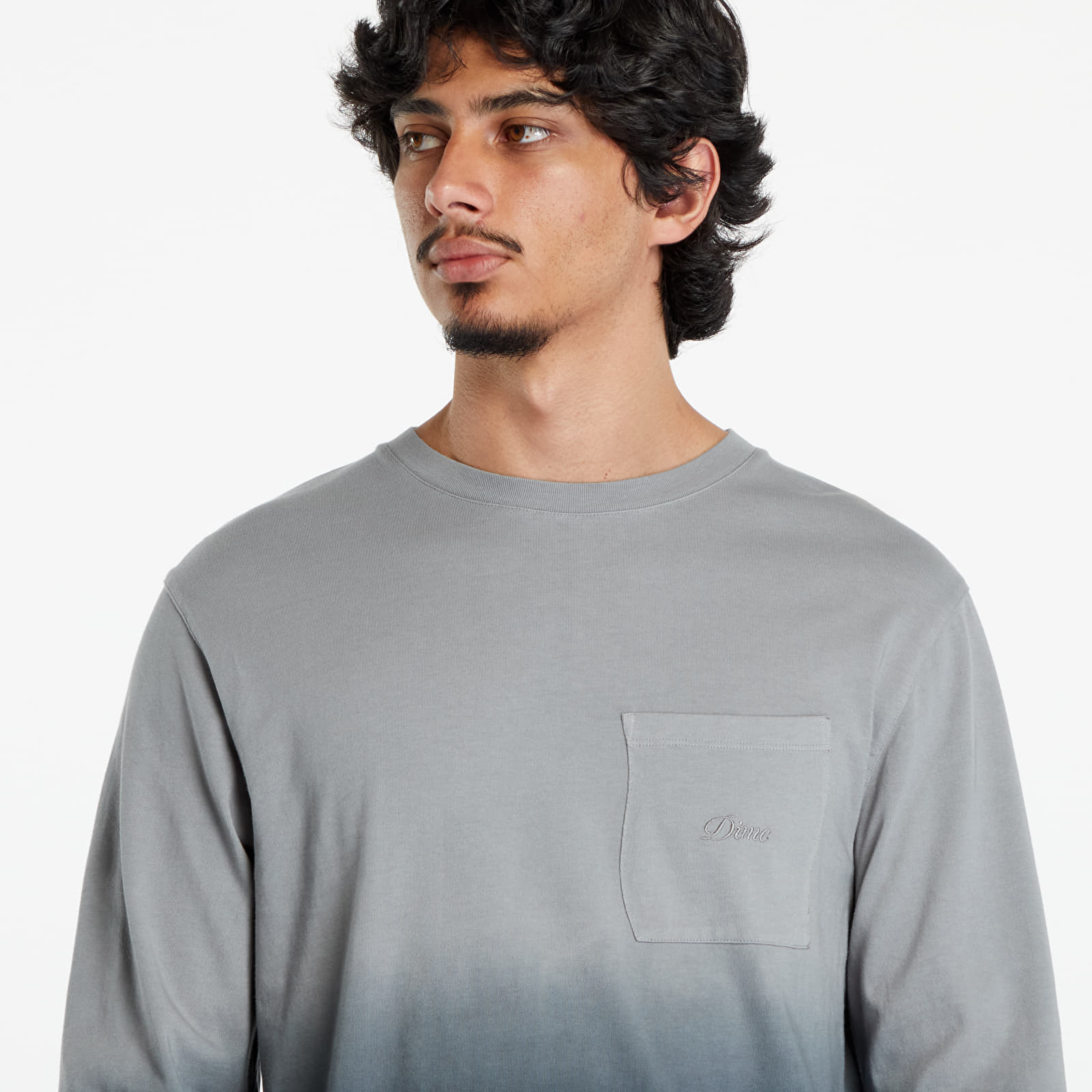 T-Shirts Dime Gradient Long Sleeve T-Shirt UNISEX Charcoal