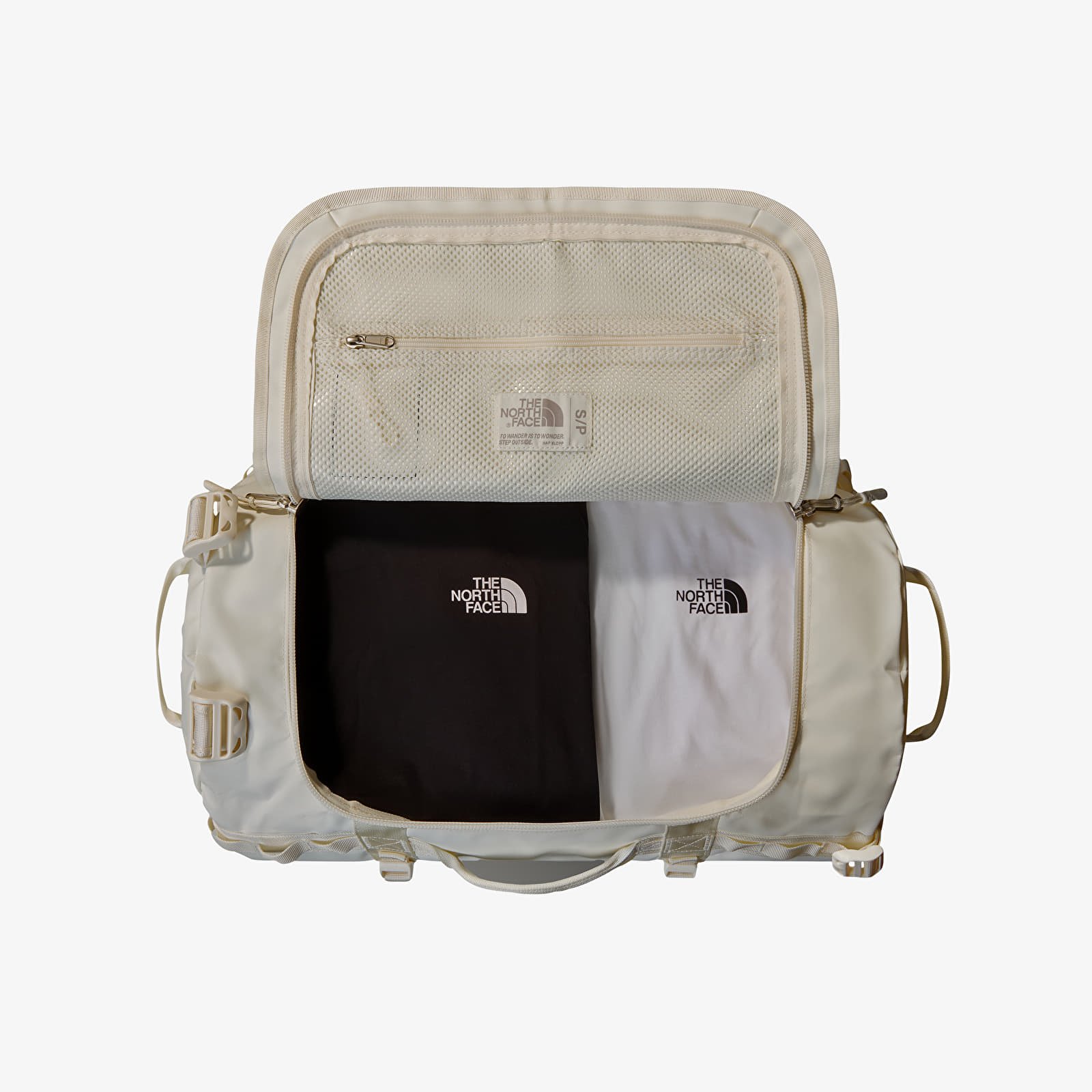 Duffle bag The North Face Base Camp Duffel - S White Dune/Tnf White