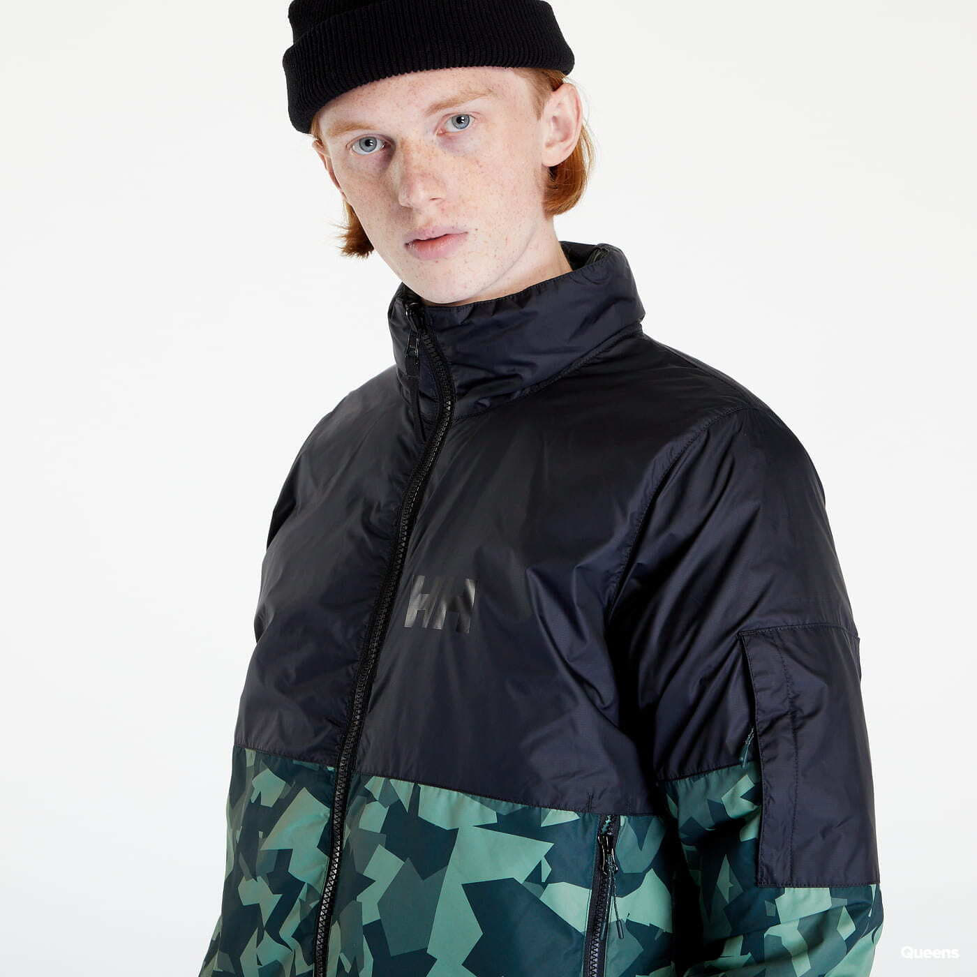 Giacche da uomo Helly Hansen Active Reversible Jacket Black/ Green