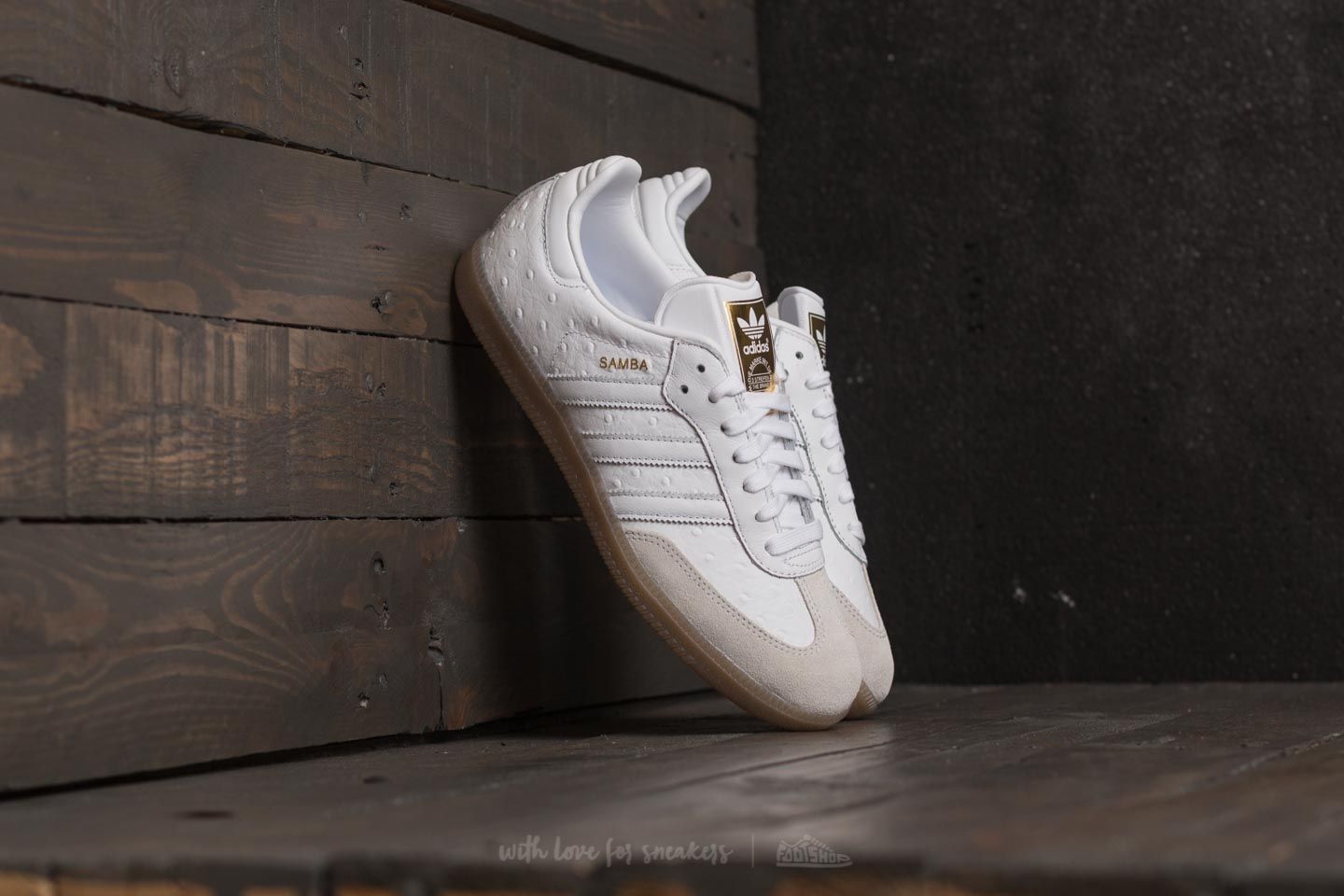 Women's shoes adidas Samba W Ftw White/ Ftw White/ Gold Metalic