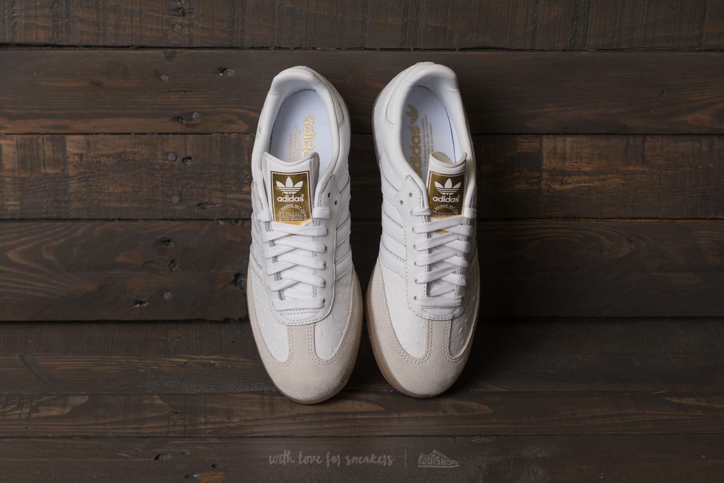 Adidas samba weiß online gold