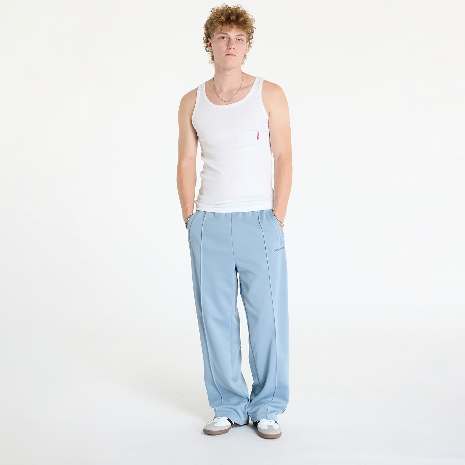 Jogger Pants Carhartt WIP Bolan Sweat Pant Dusty Ice/ Positano
