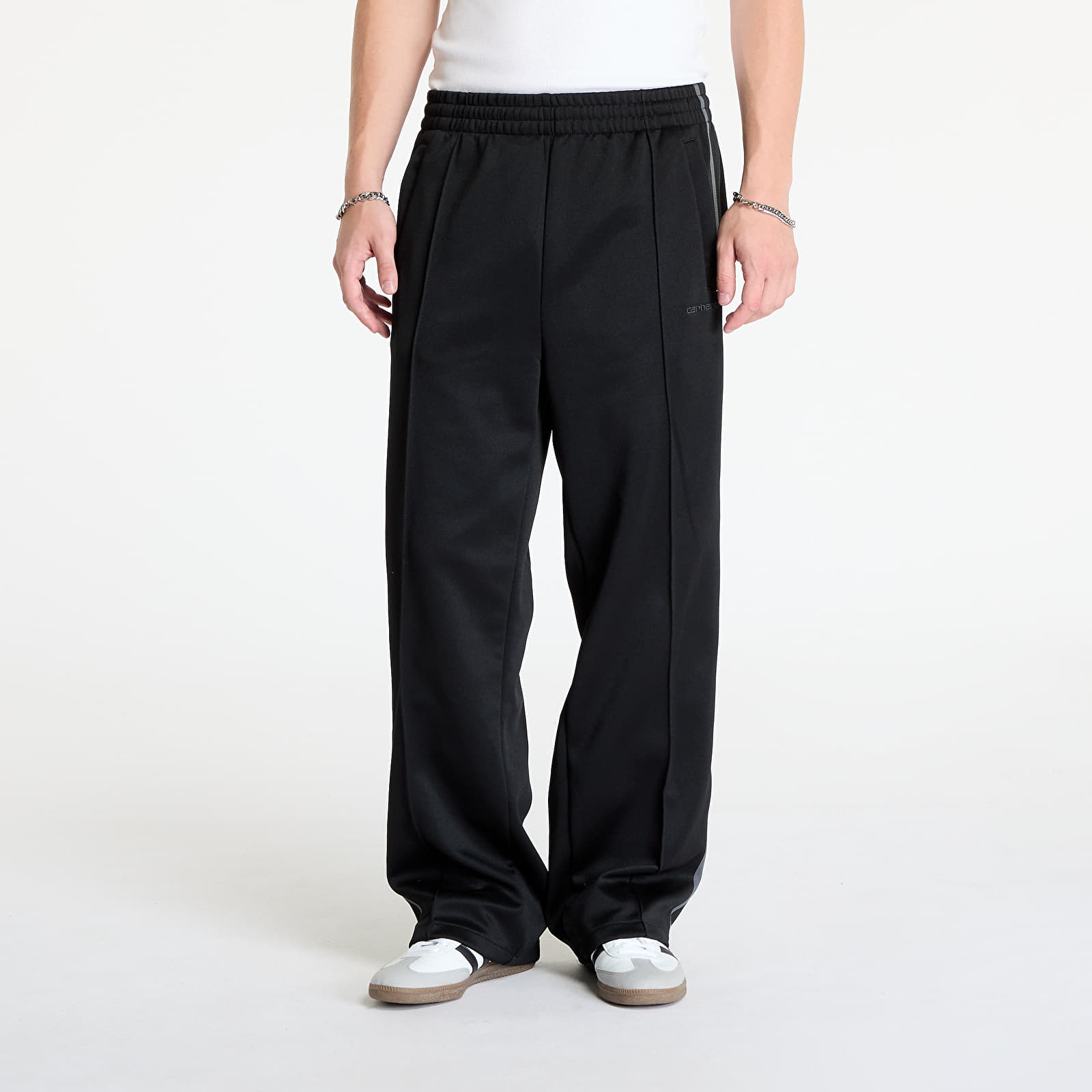 Pantalon survetement Carhartt WIP Bolan Sweat Pant Black Graphite Footshop