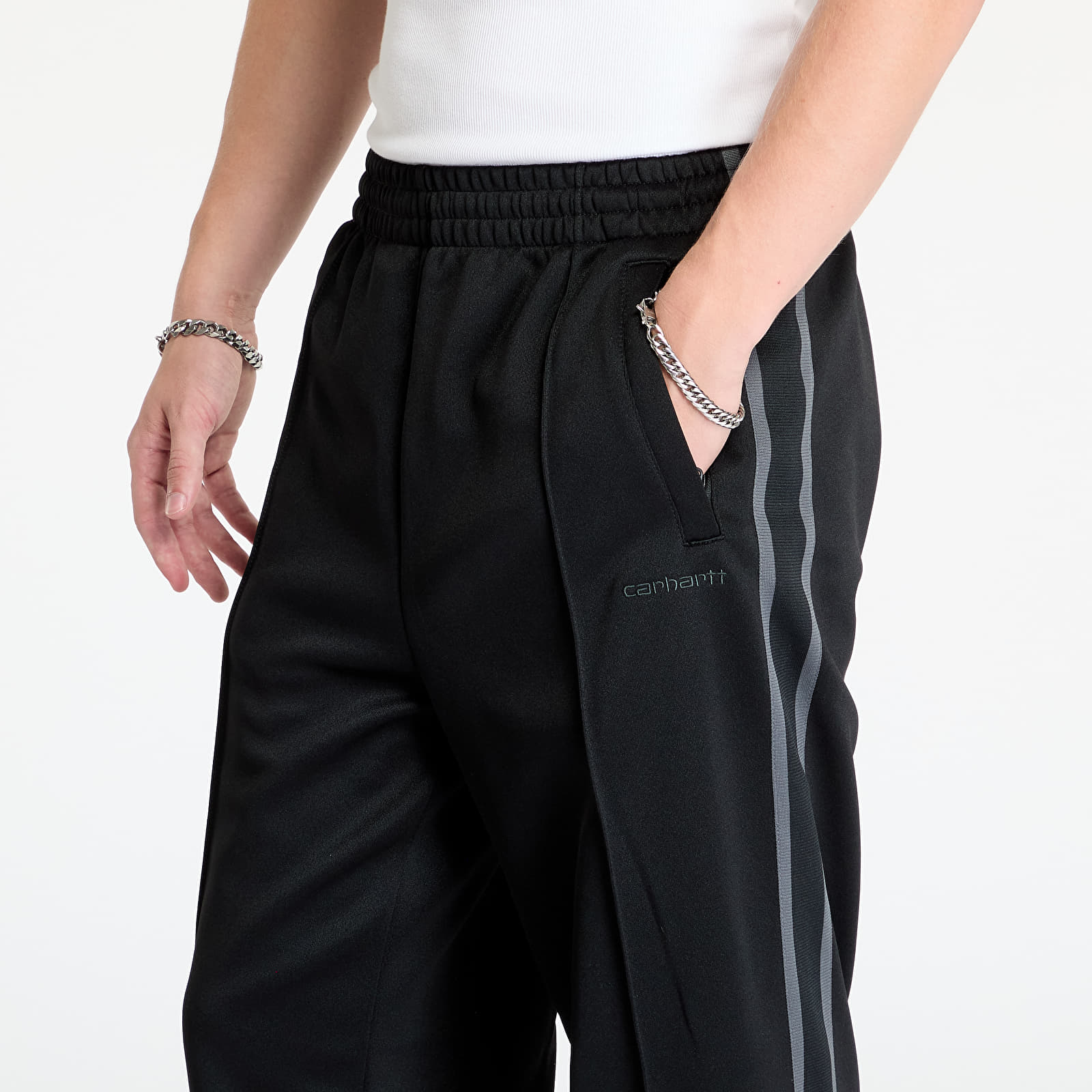 Joggebukser Carhartt WIP Bolan Sweat Pant Black/ Graphite