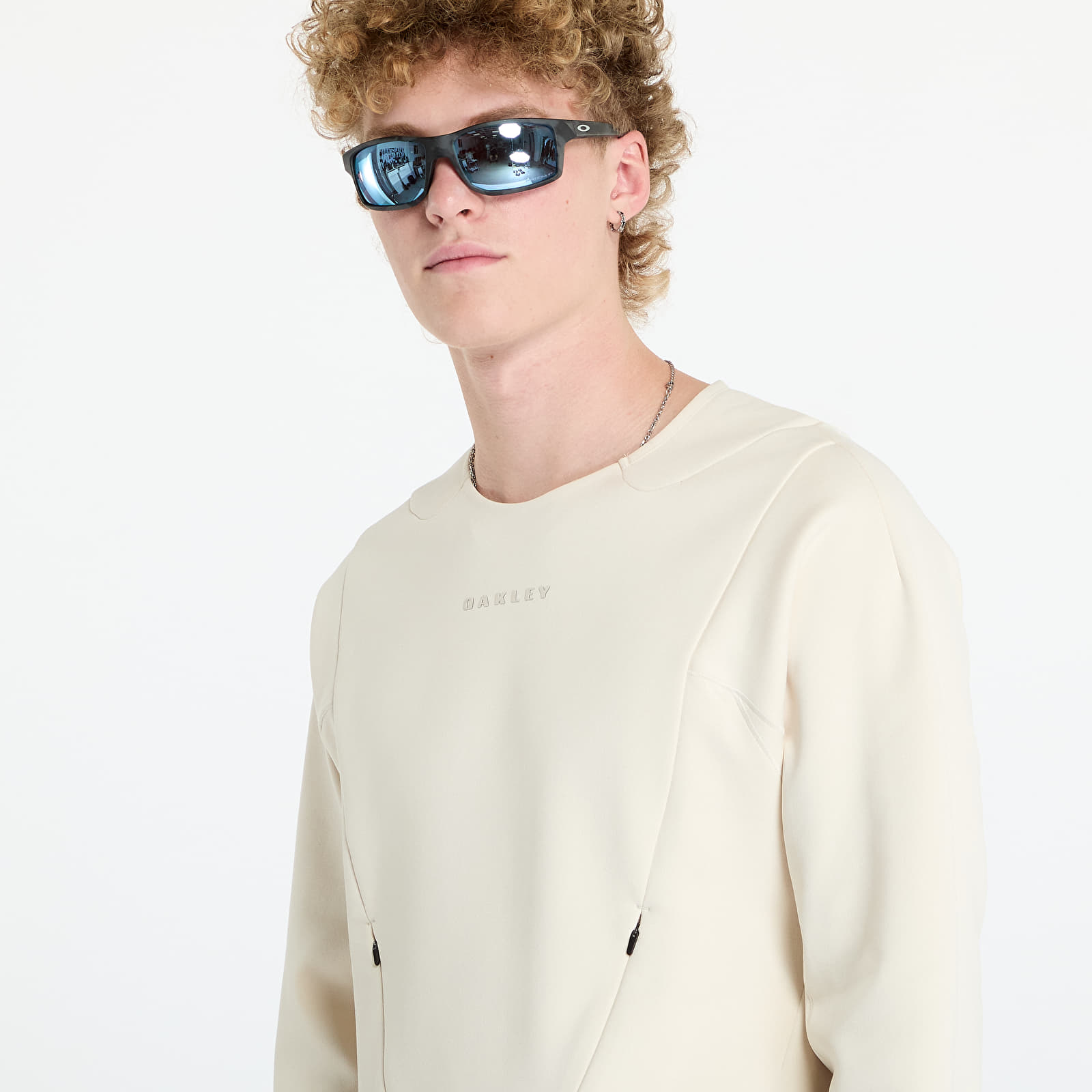 Férfi kapucnis pulcsik Oakley Latitude Flex Tech Fleece Sweatshirt Beige