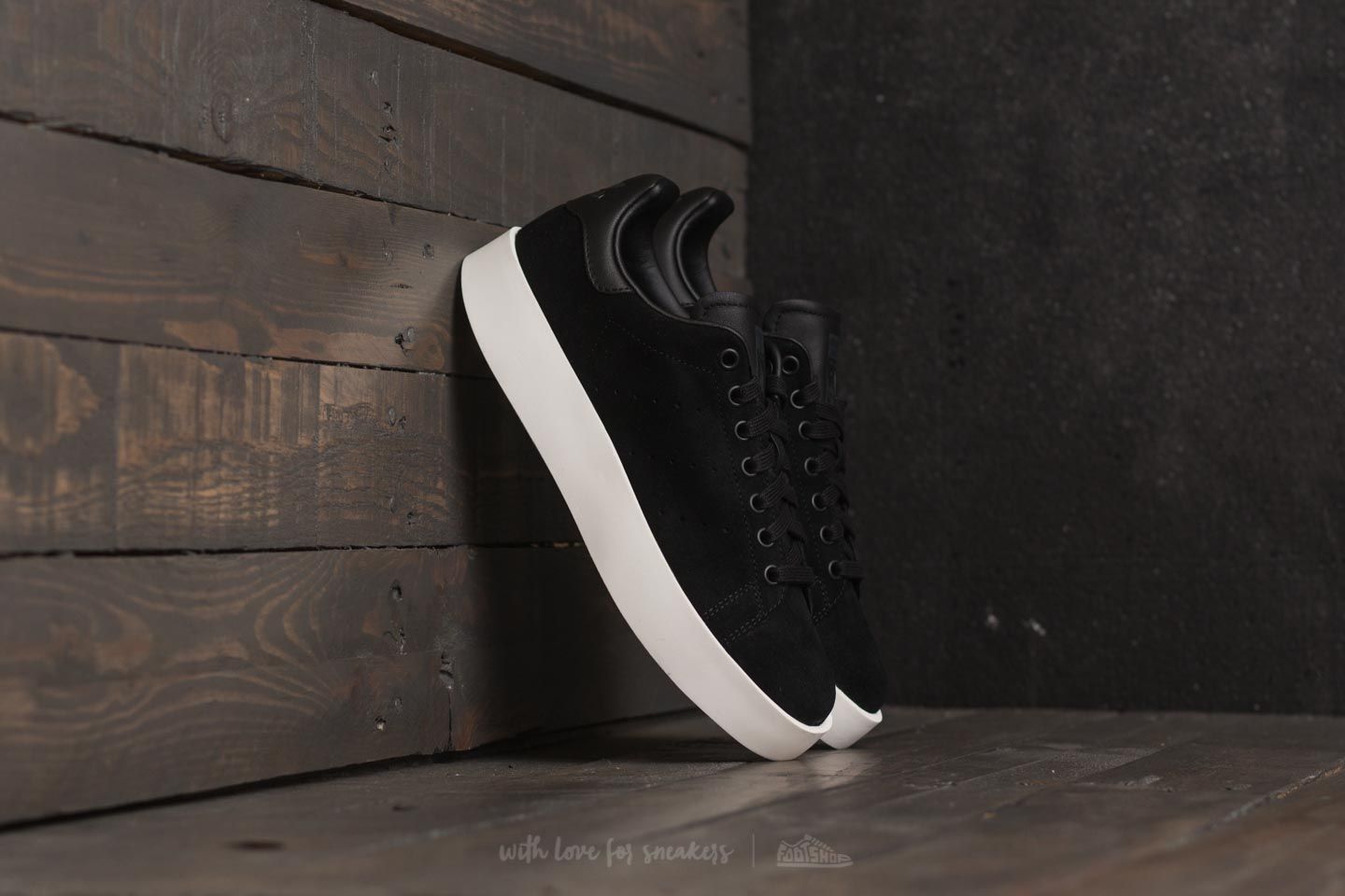 Dámske topánky a tenisky adidas Stan Smith Bold W Core Black/ Core Black/ Off White