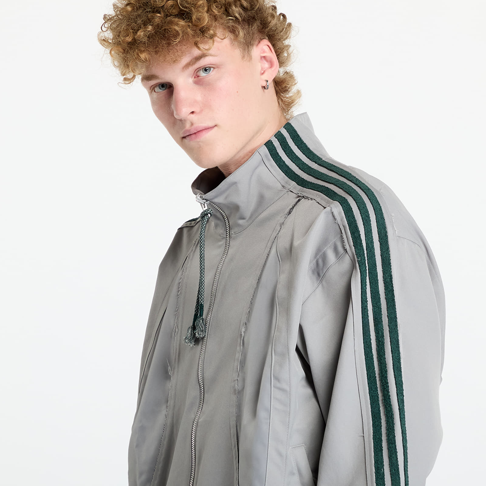 Men's jackets adidas Song For The Mute Adi004 Jacket Dove Grey/ Collegiate Green
