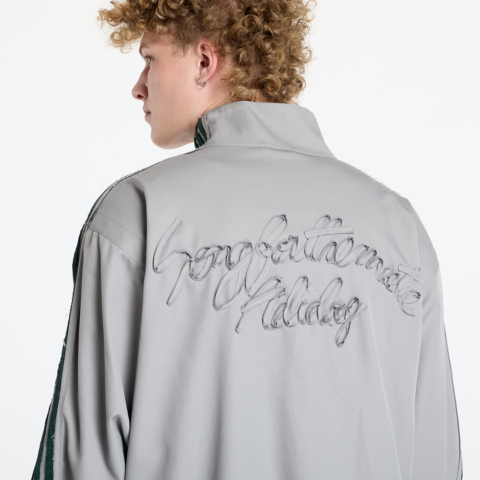 Herenjassen adidas Song For The Mute Adi004 Jacket Dove Grey/ Collegiate Green