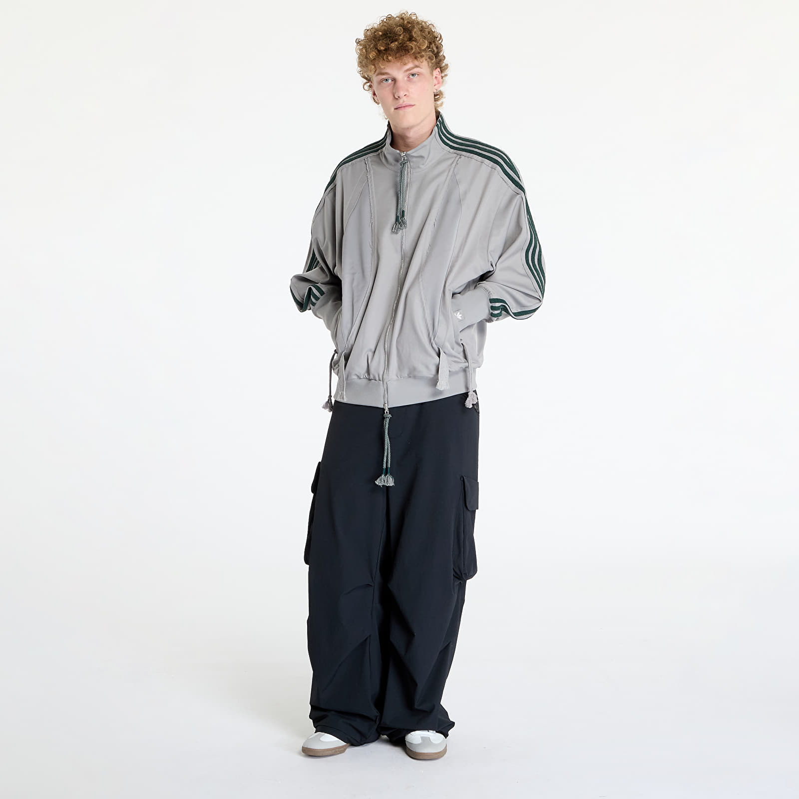 Men's jackets adidas Song For The Mute Adi004 Jacket Dove Grey/ Collegiate Green