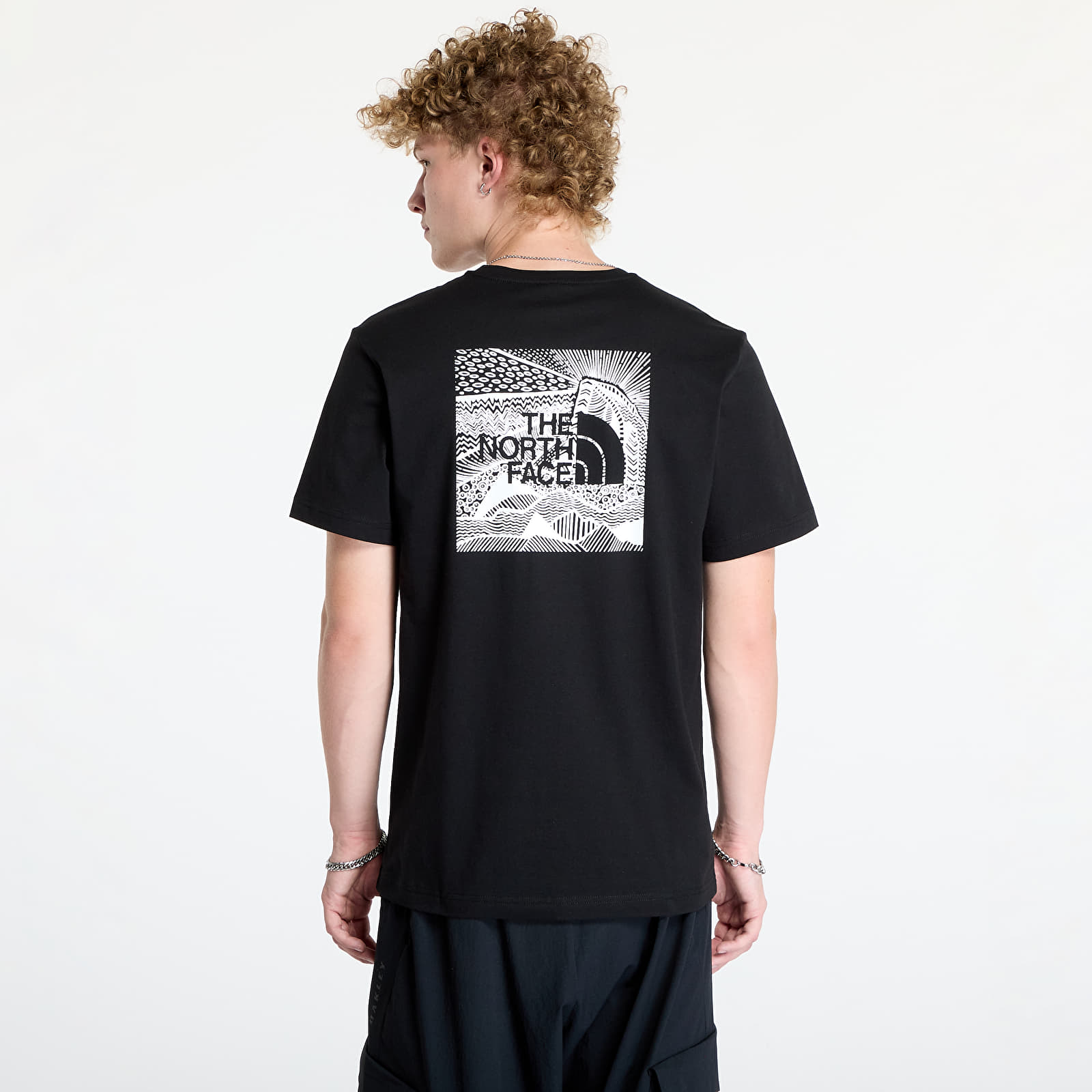 Magliette da uomo The North Face M S/S Box Nse Celebration Tee Tnf Black