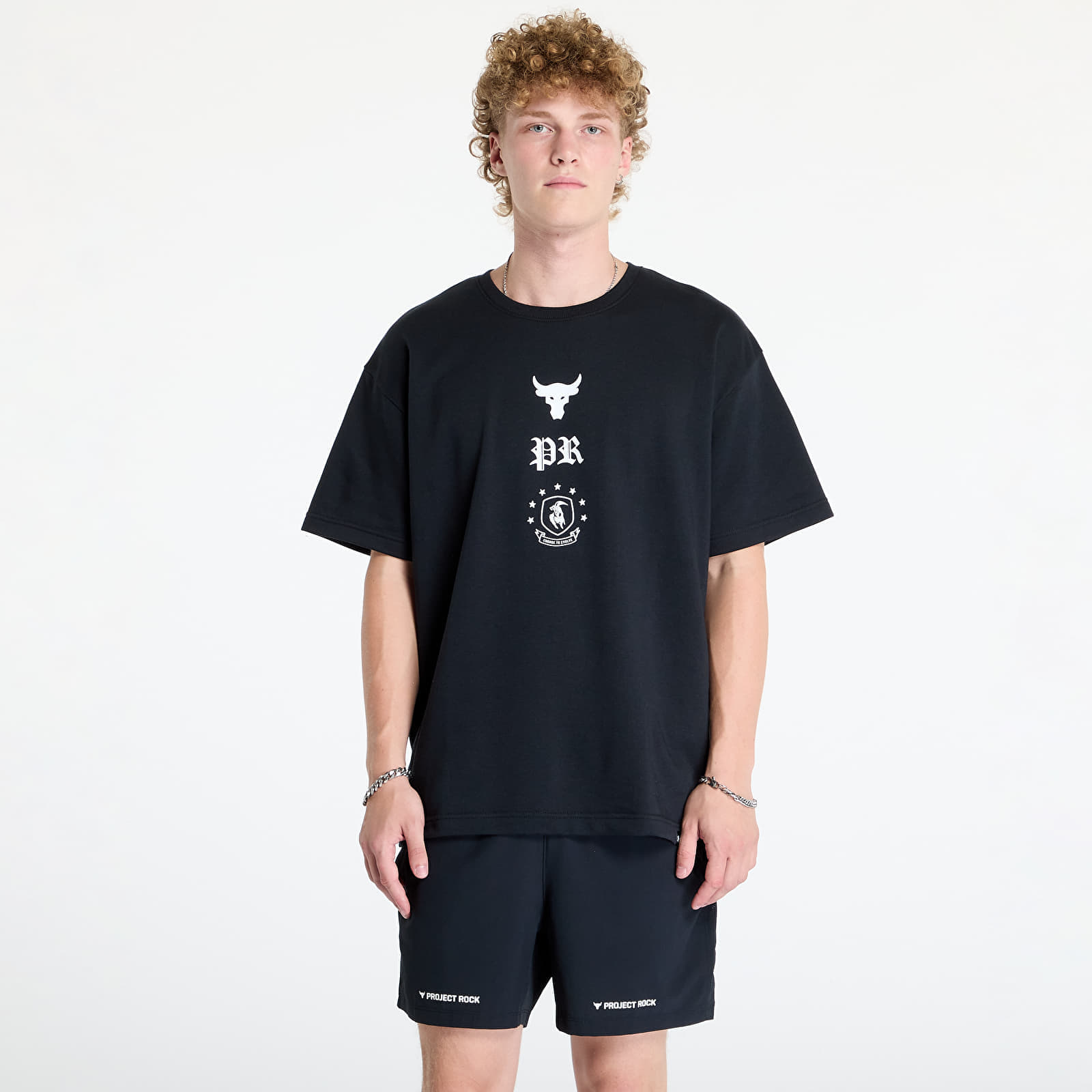 Maglietta Under Armour Project Rock Terry SS Tee Black L