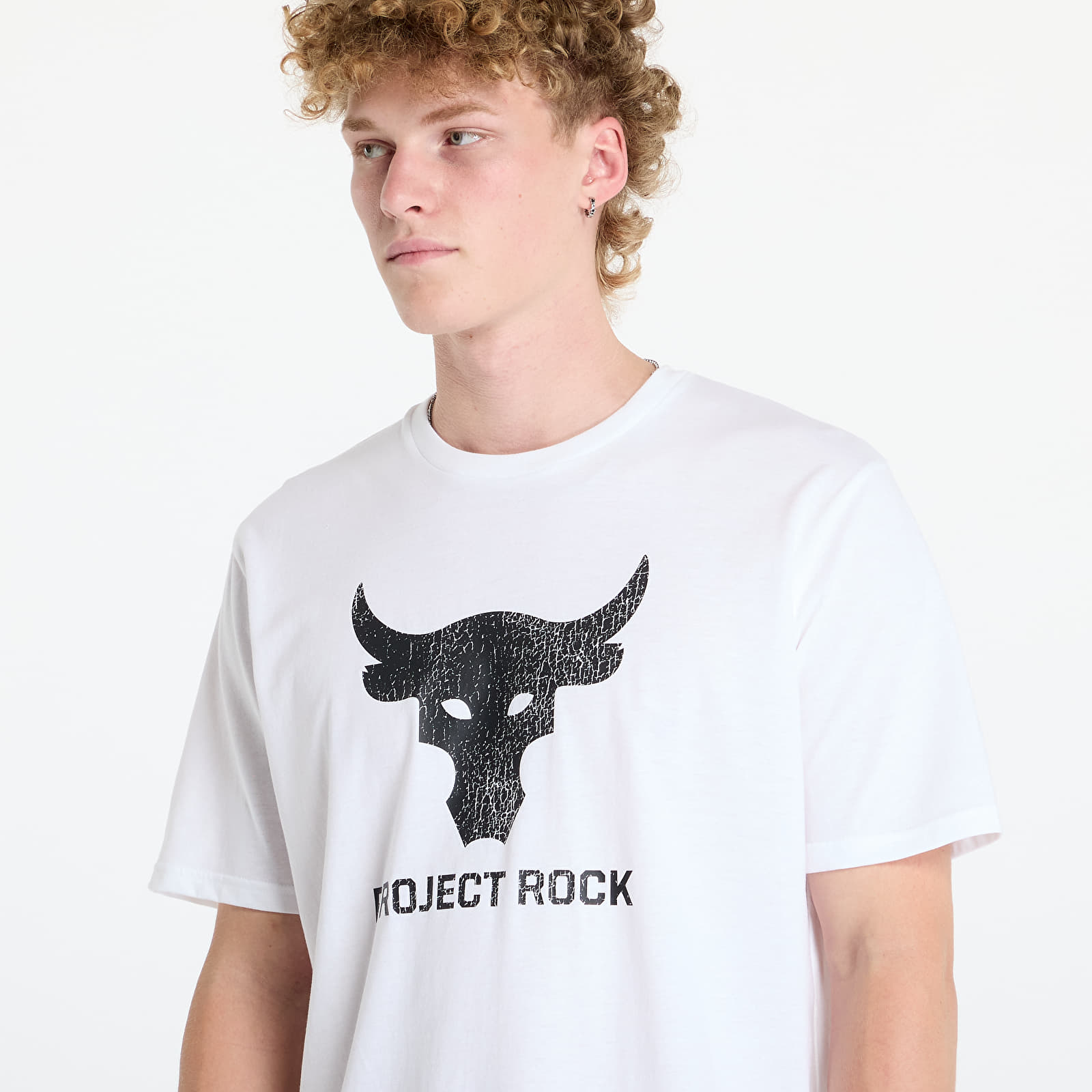 T-shirts Under Armour Project Rock Brahma Bull SS Tee White