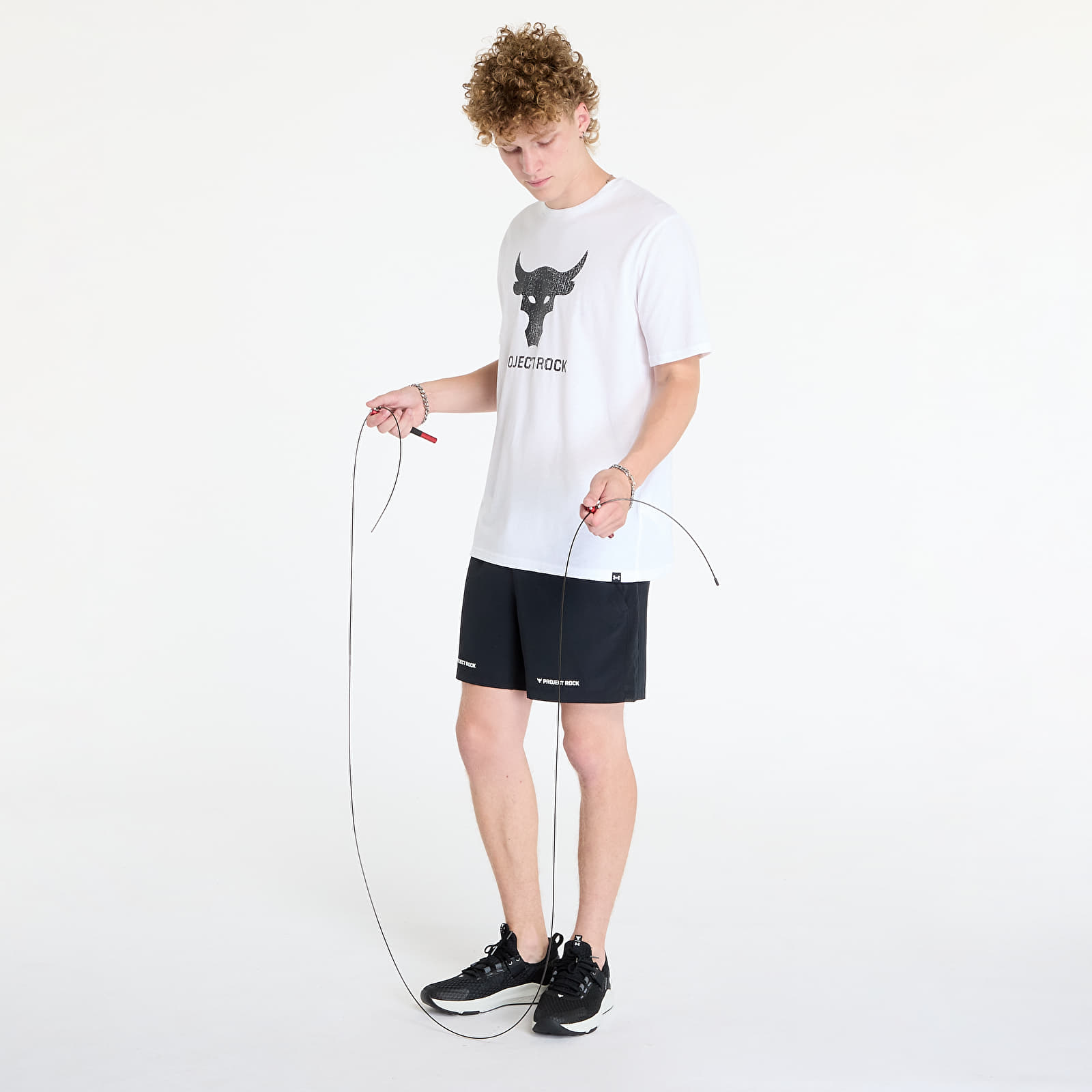 T-shirts Under Armour Project Rock Brahma Bull SS Tee White