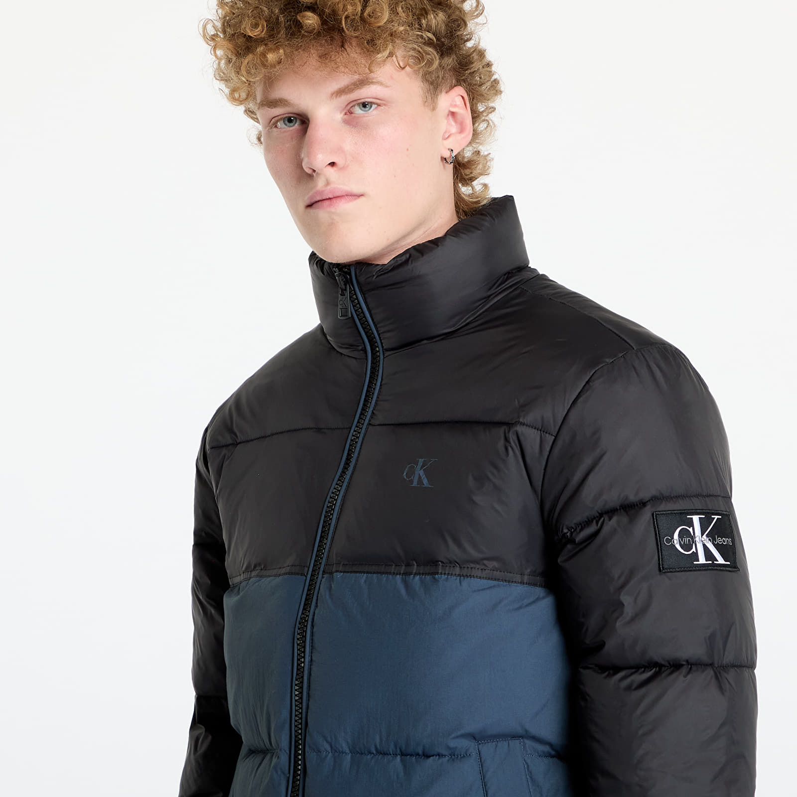Jacken Calvin Klein Jeans Non Down Blocking Puffer Jacket Blue