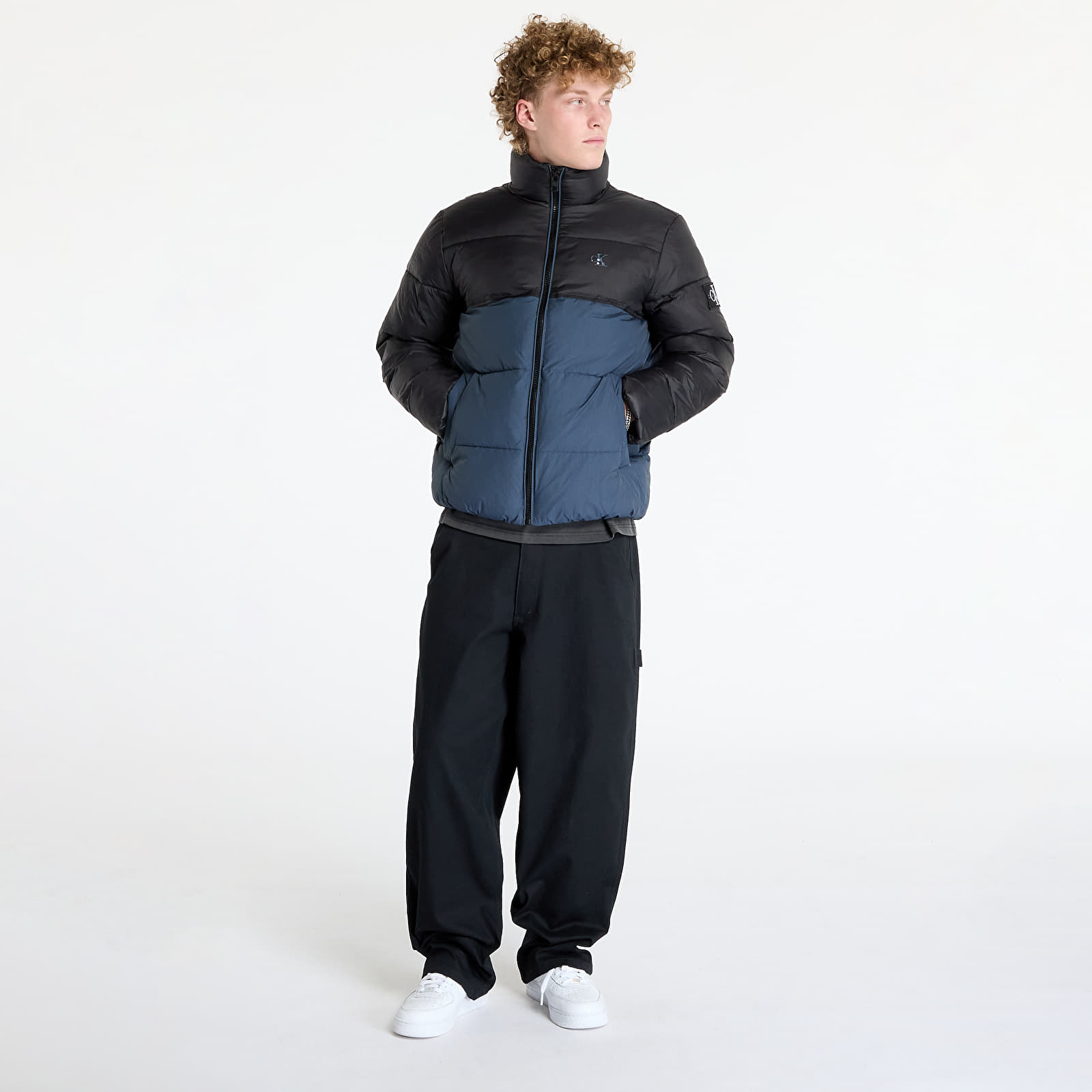 Jacken Calvin Klein Jeans Non Down Blocking Puffer Jacket Blue