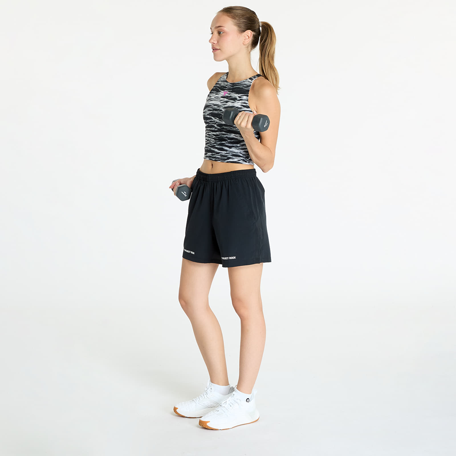 Toppe til kvinder Under Armour Project Rock Lets Go BTB Top Pt Black
