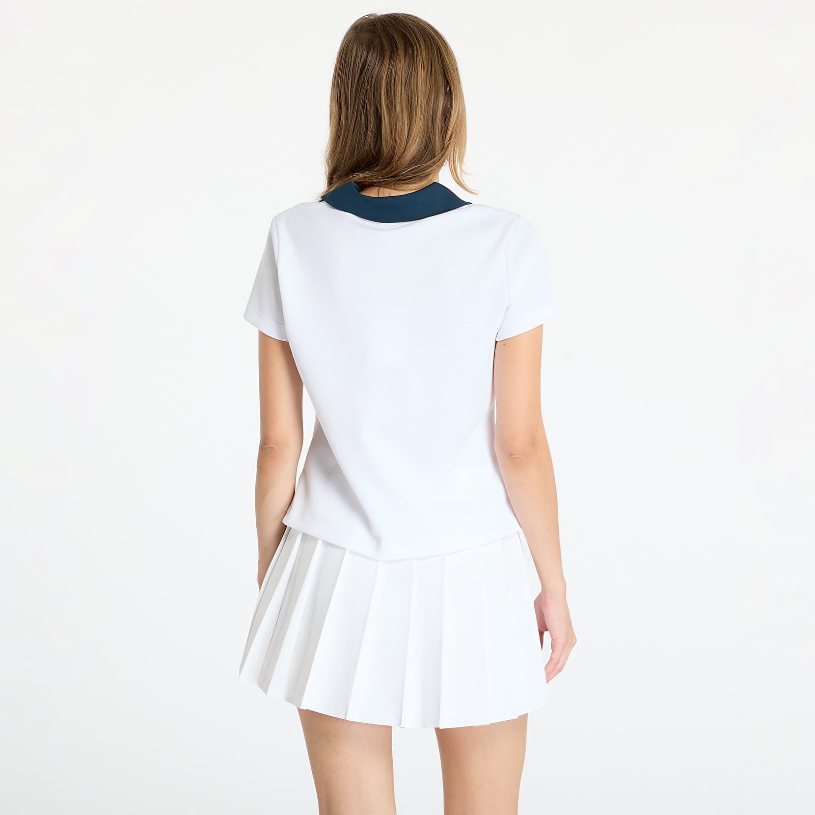 Dámská trička Nike x YOON Women's Short-Sleeve Polo White/ Armory Navy