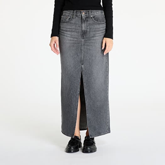 Sukně Levi's® Ankle Column Skirt Black