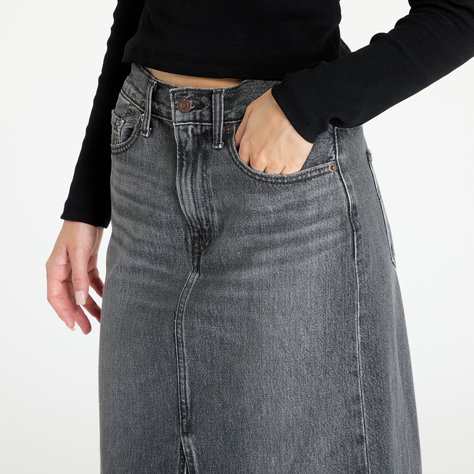 Röcke Levi's® Ankle Column Skirt Black