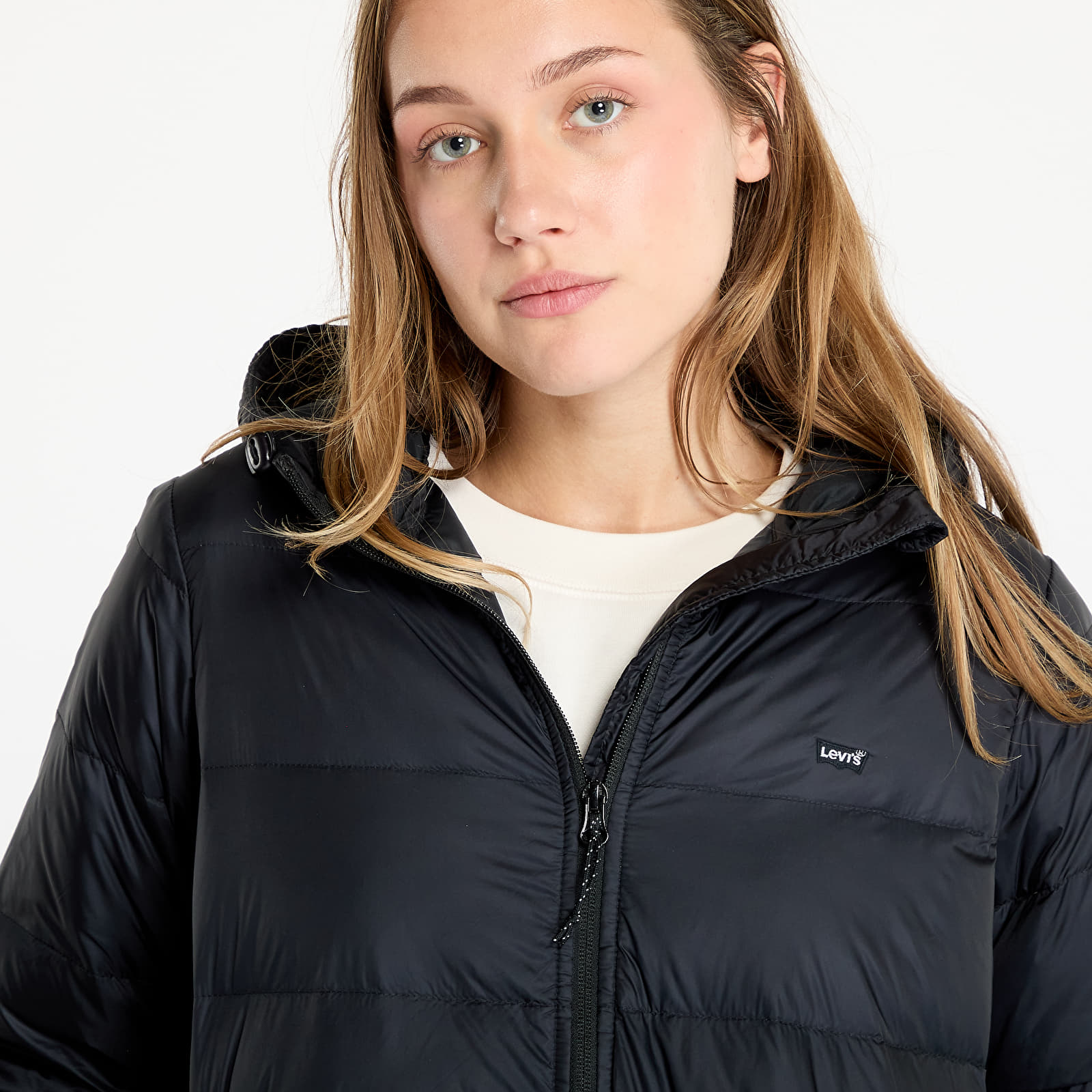 Kurtki damskie Levi's® Polly Midi Puffer Black