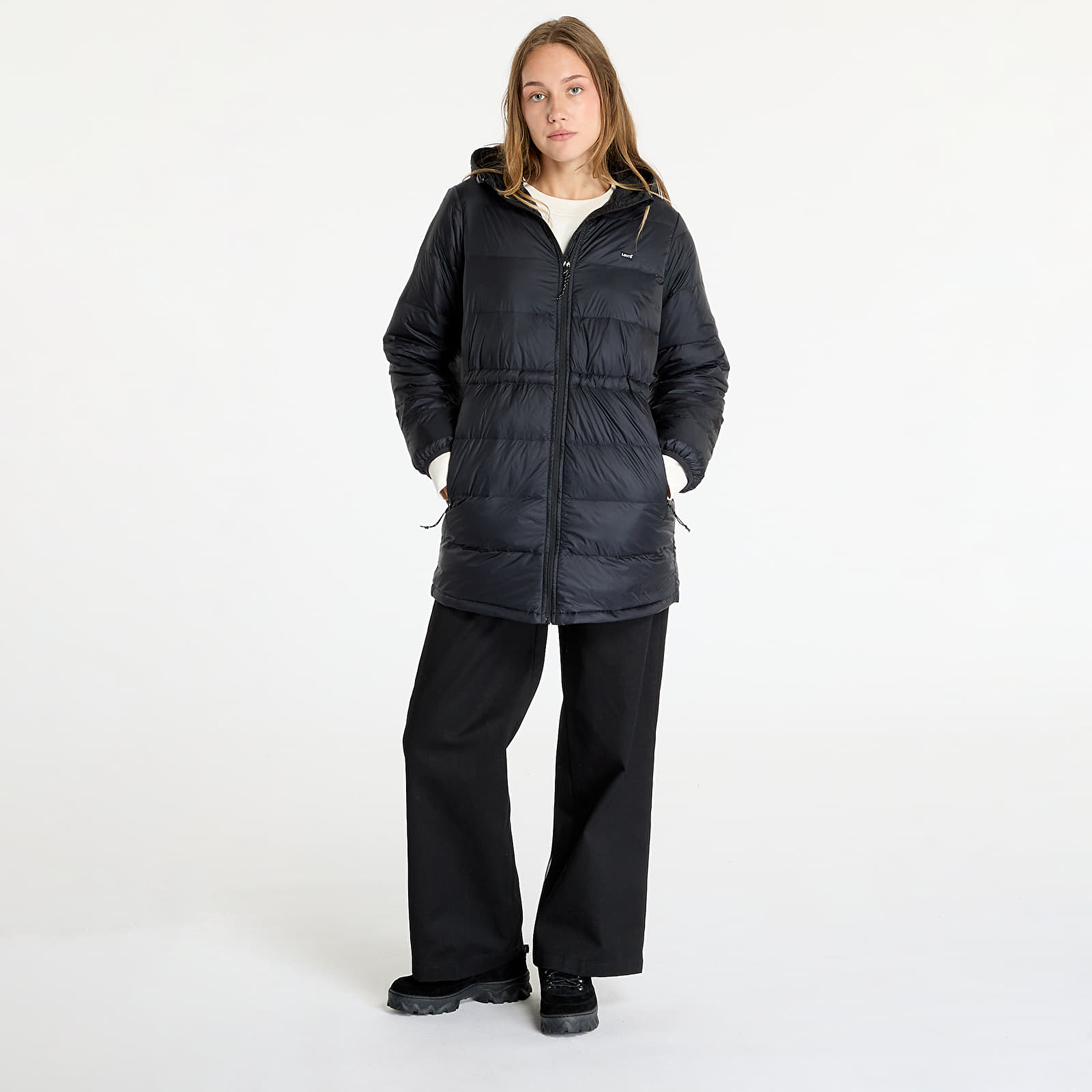 Kurtki damskie Levi's® Polly Midi Puffer Black