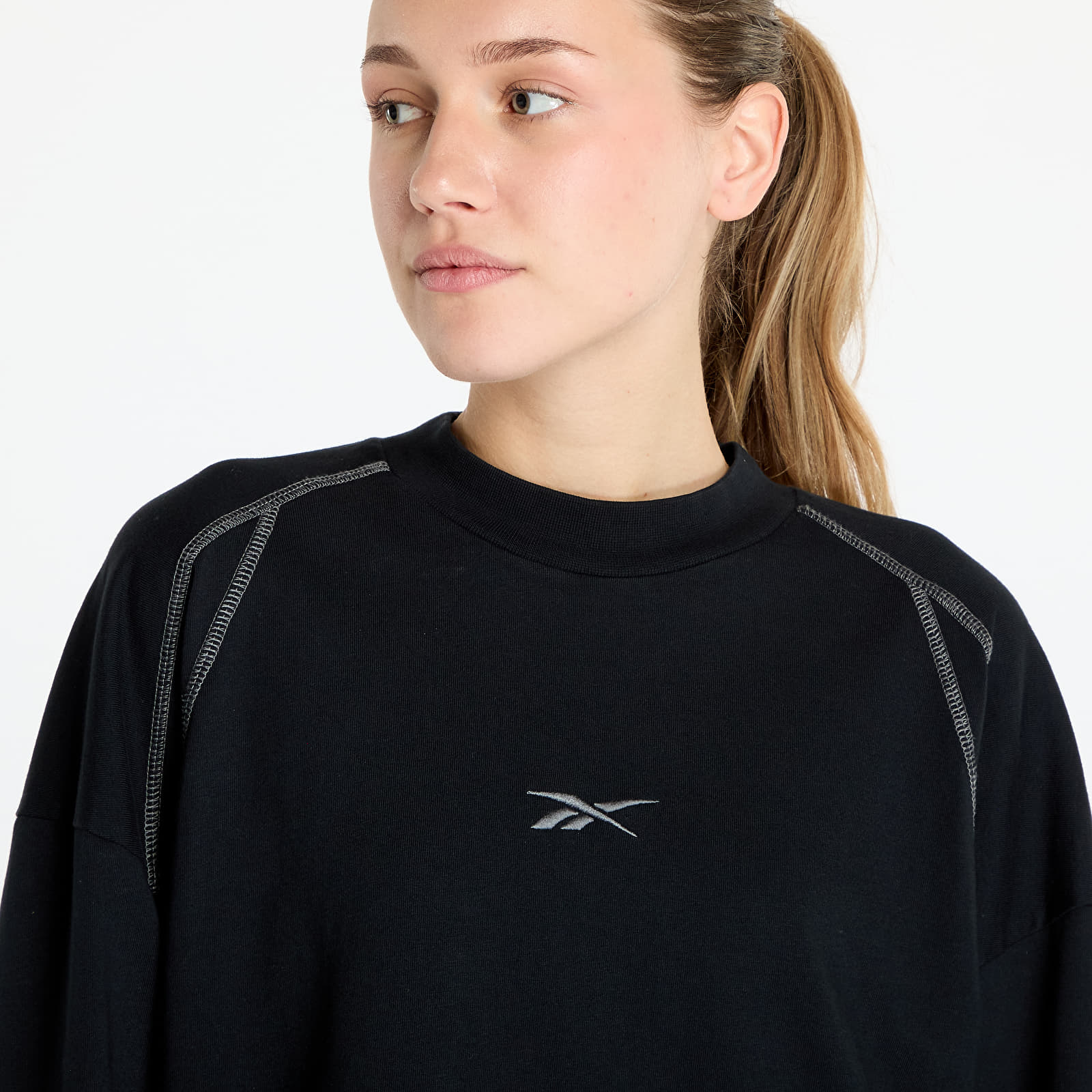 Koszulki Reebok Long Sleeve Uniform Tee UNISEX Black Shadow