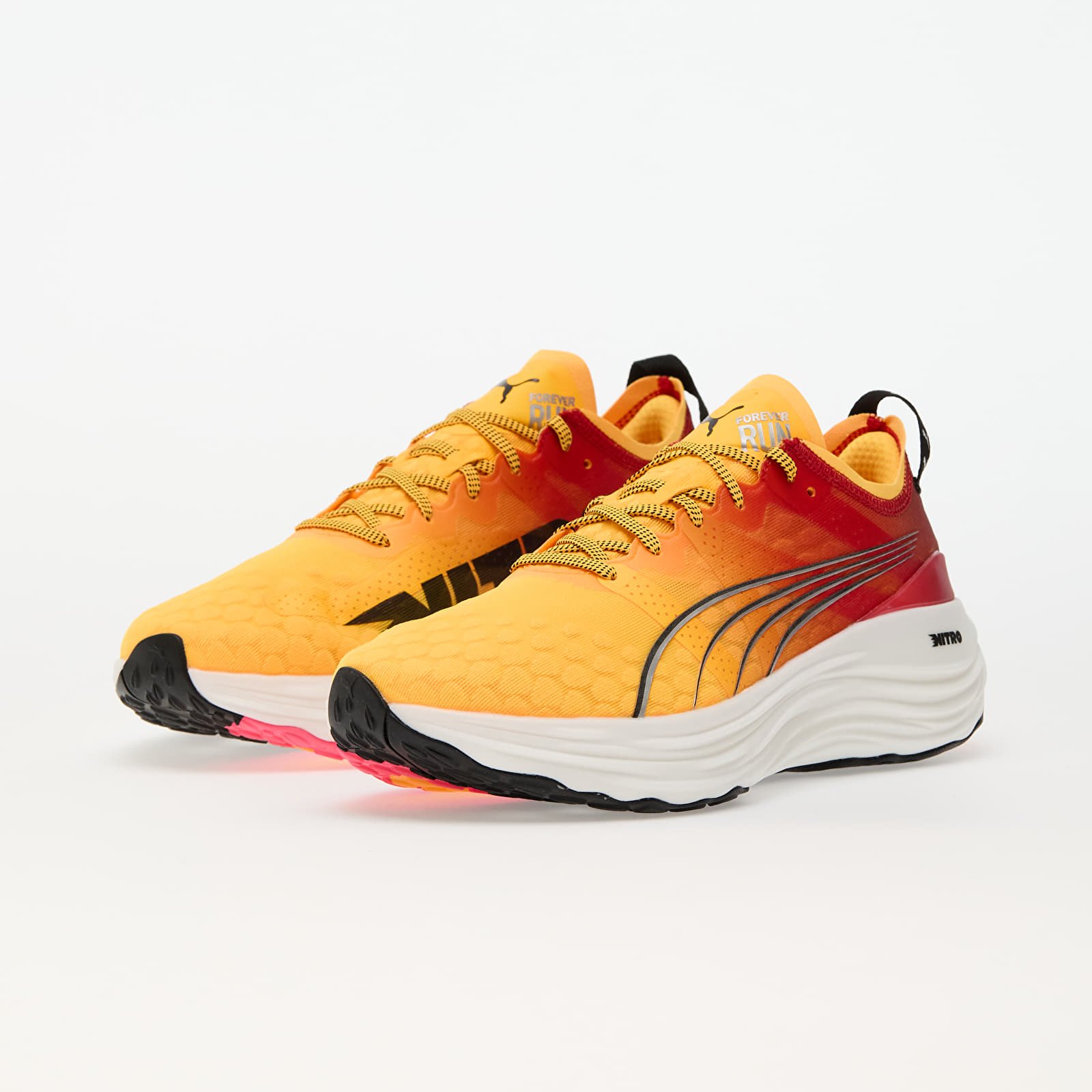 Men's shoes Puma ForeverRun Nitro Sun Stream-Sunset Glow-White