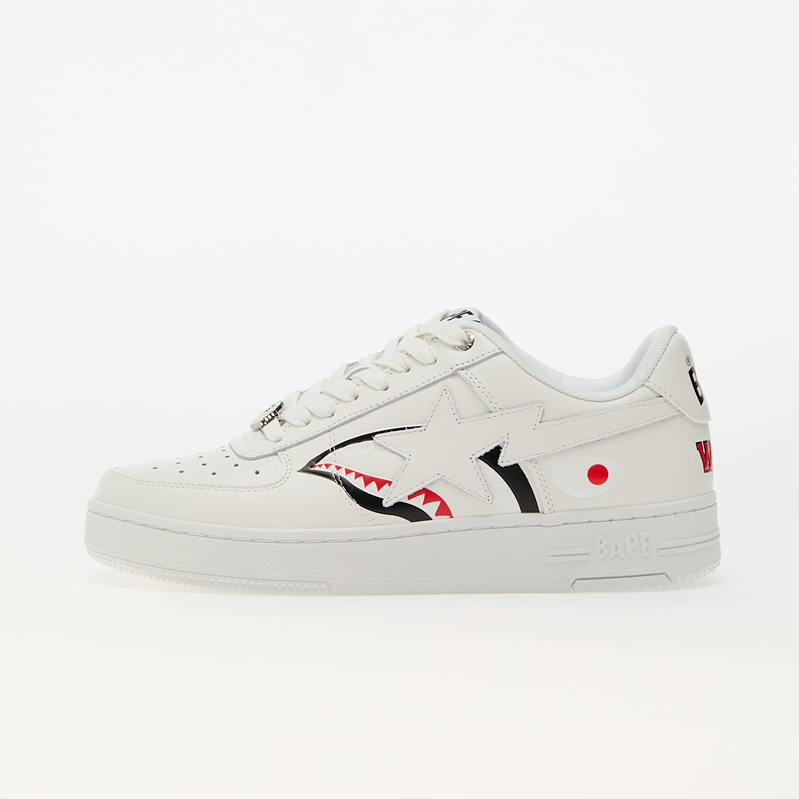 Încălțăminte și sneakerși pentru bărbați A BATHING APE Bape Sta Shark M2 White