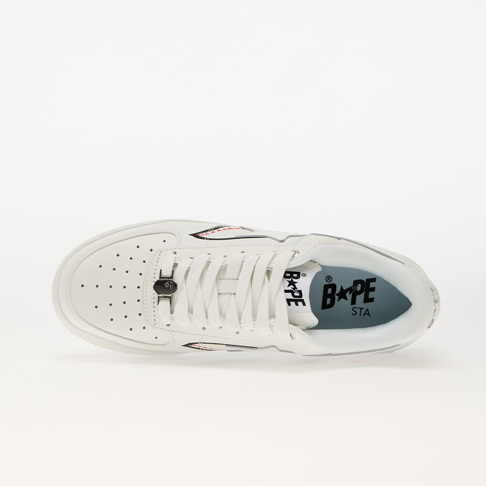 Încălțăminte și sneakerși pentru bărbați A BATHING APE Bape Sta Shark M2 White