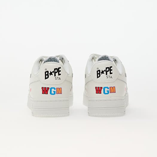 Men s shoes A BATHING APE Bape Sta Shark M2 White Footshop