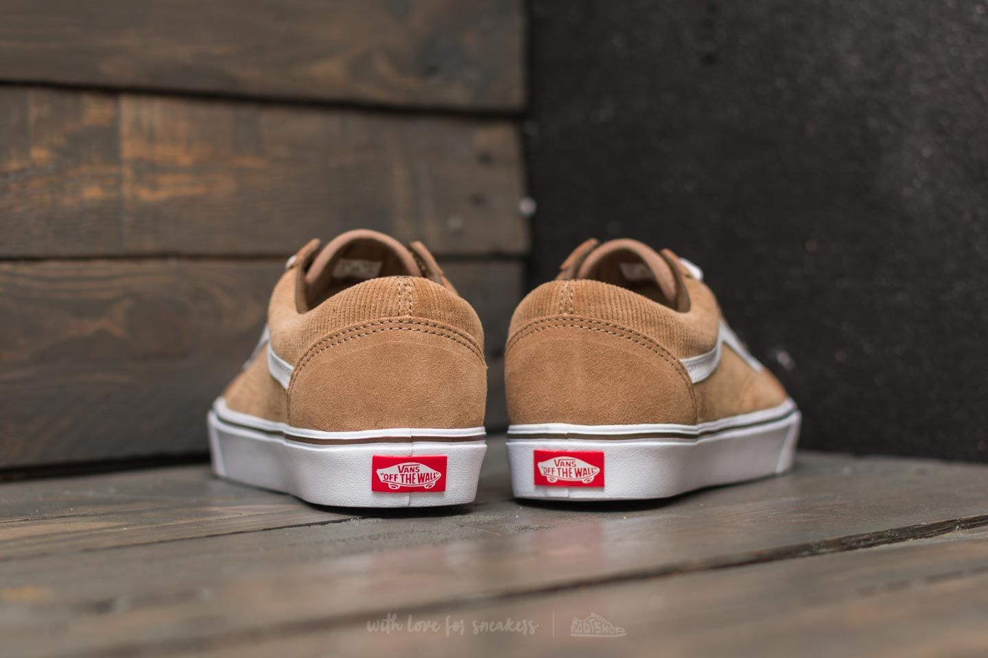 Vans old skool sale tigers eye true white