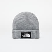 The North Face Tnf Logo Box Cuffed Beanie Short Tnf Medium Grey Heather