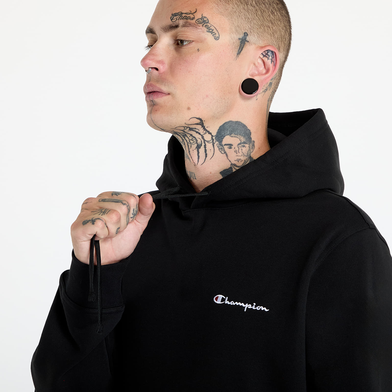 Black champion mens hoodie deals