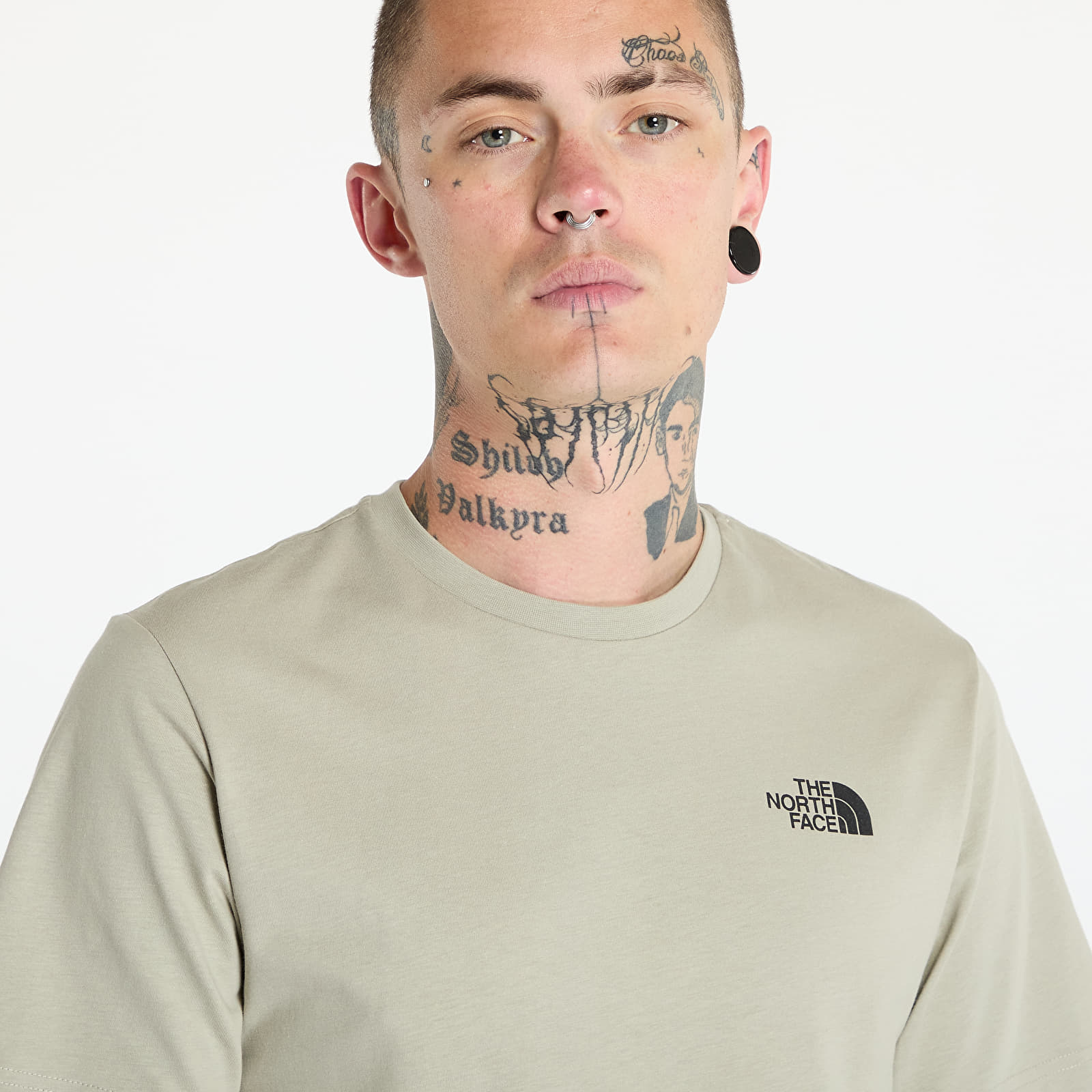 Moške majice  The North Face M S/S Redbox Tee Graphic Infill 2 Clay Grey/Tnf Black 3D