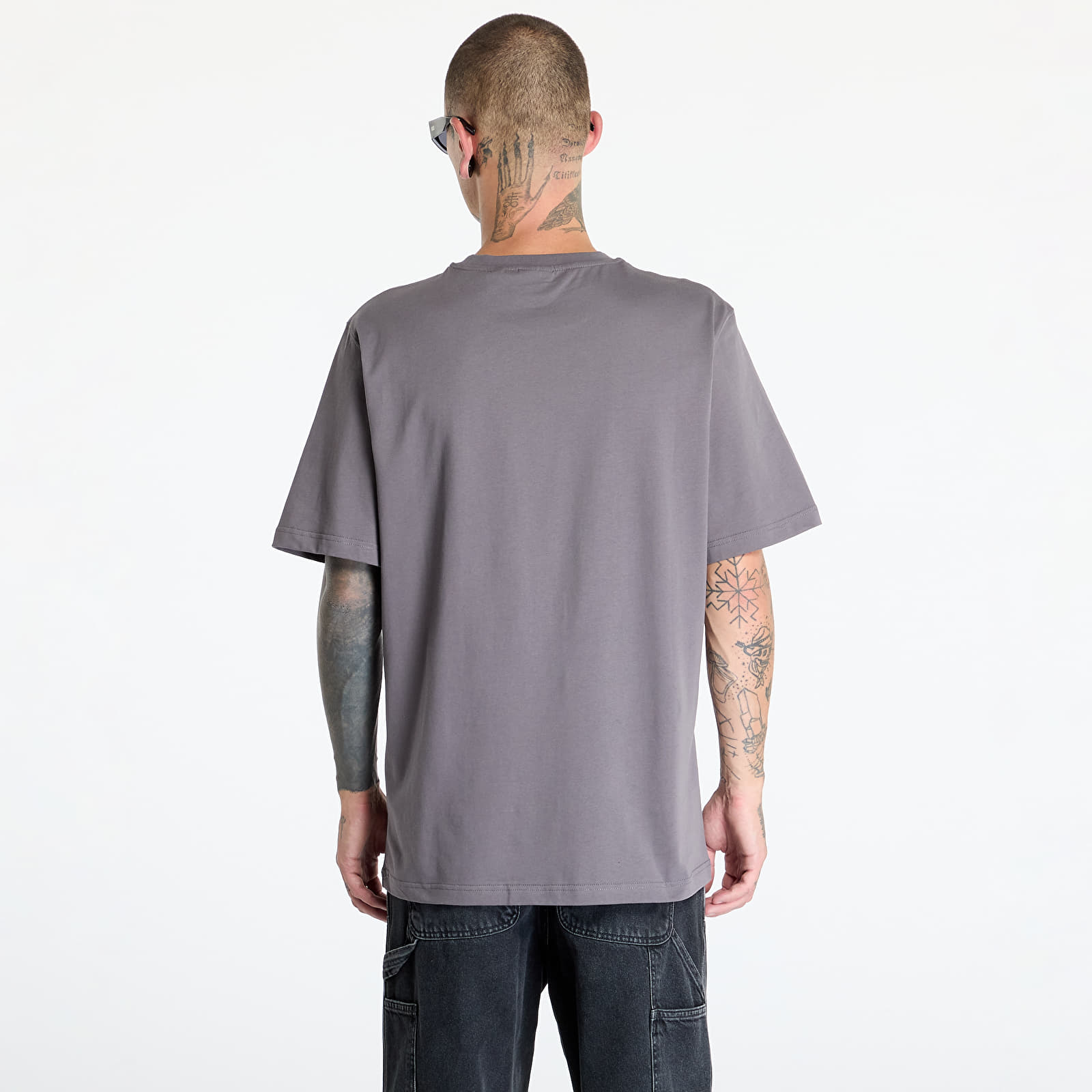 Men's T-shirts Daily Paper Click Boxy Ss T Shirt Rabbit Grey